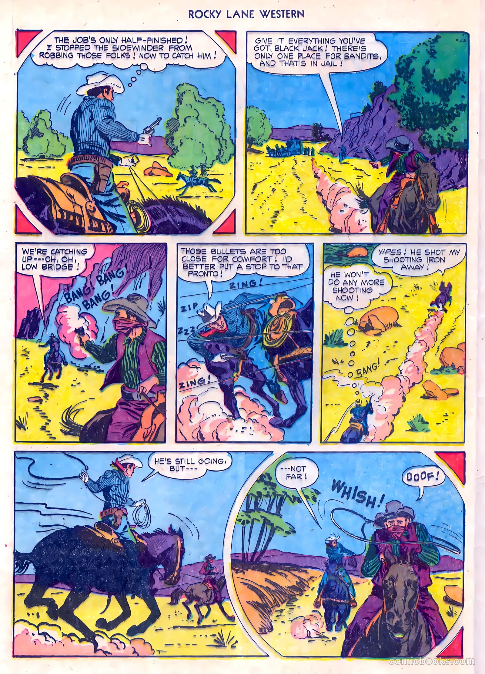 Rocky Lane Western #55 (1954) — page 24