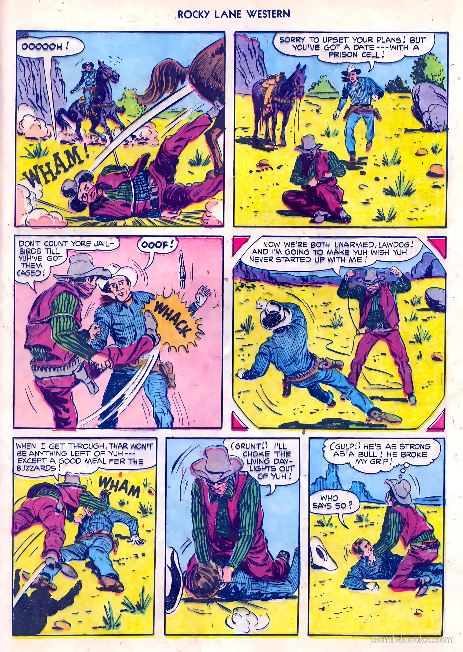 Rocky Lane Western #55 (1954) — page 25