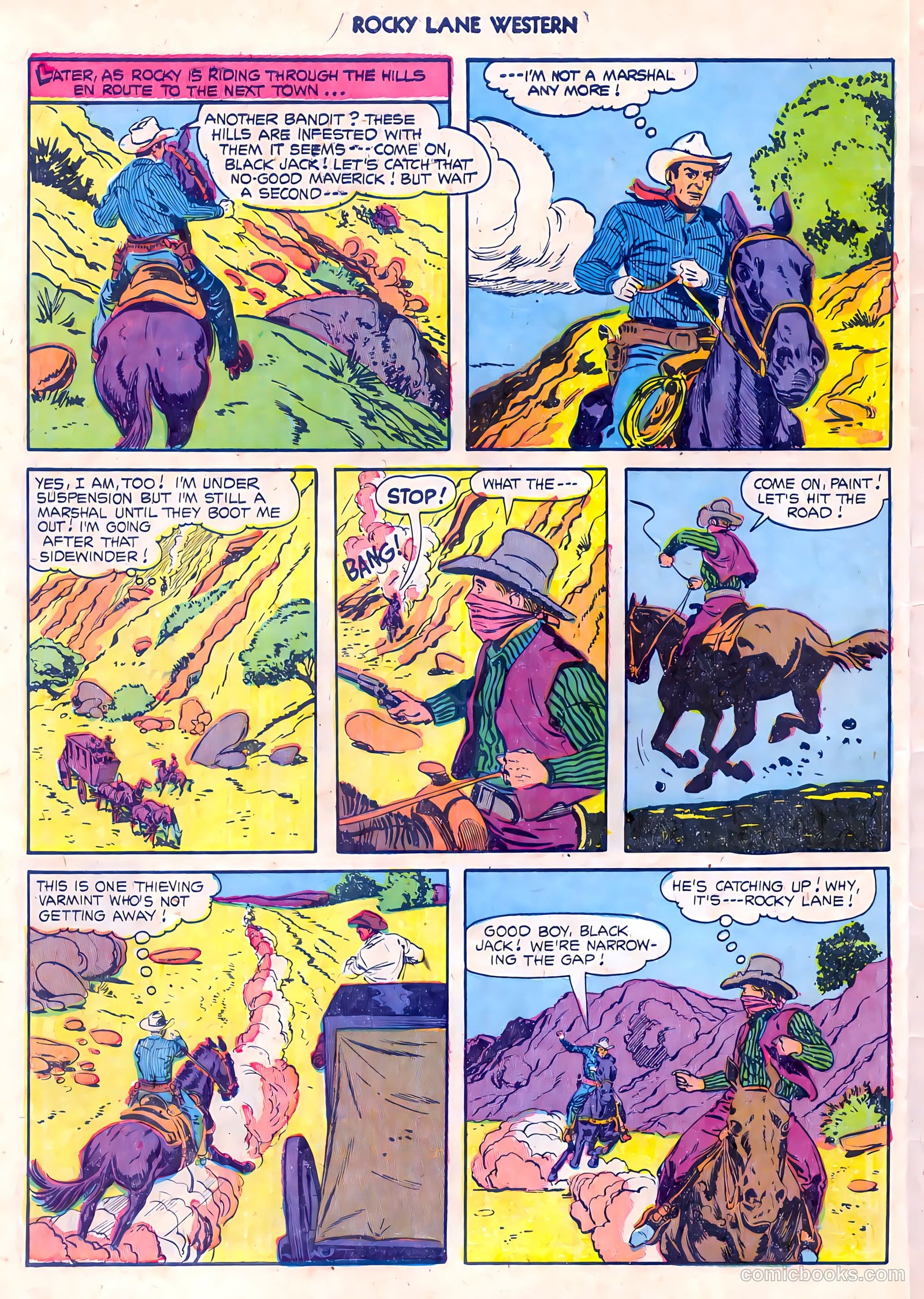 Rocky Lane Western #55 (1954) — page 30