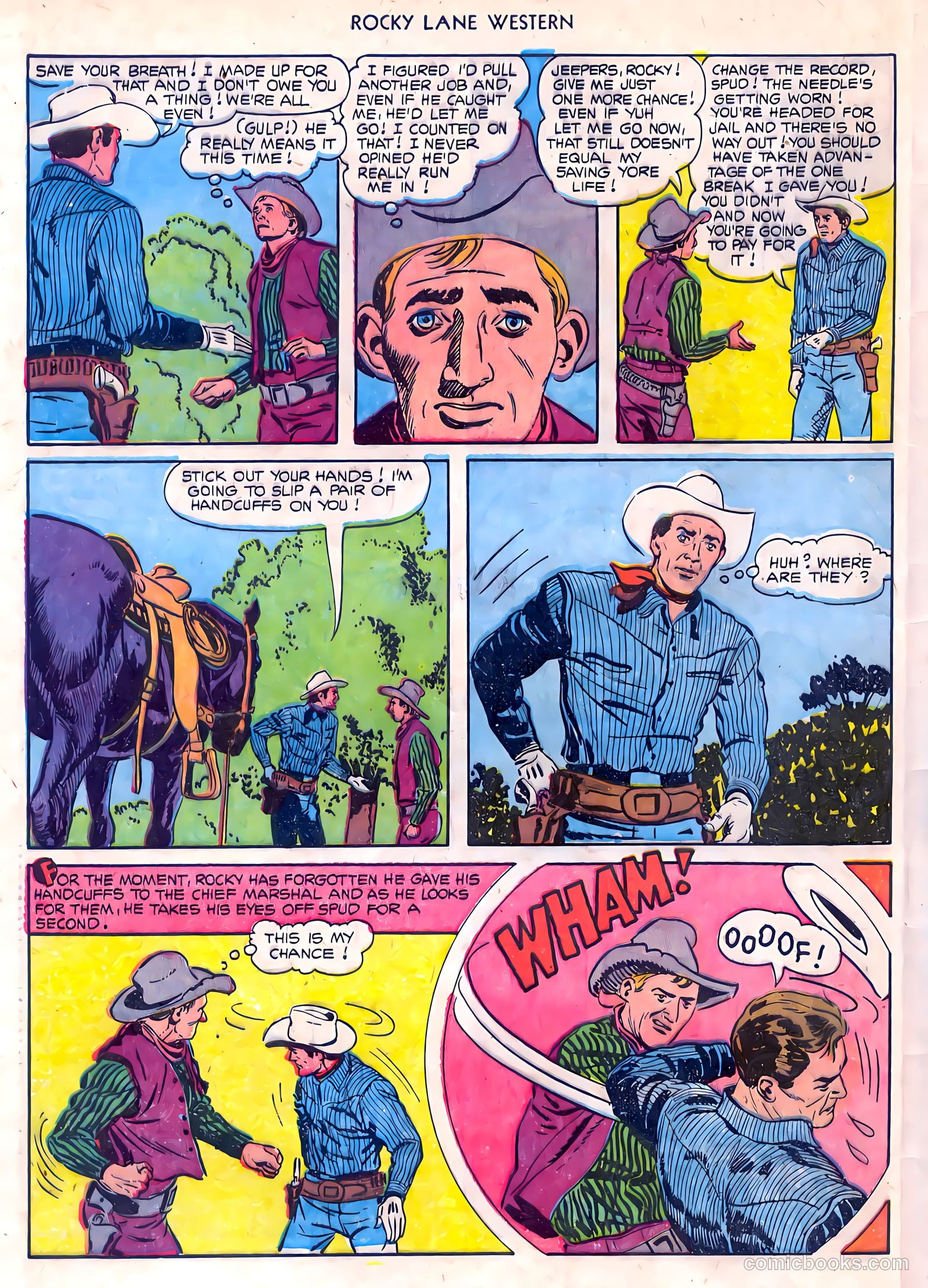 Rocky Lane Western #55 (1954) — page 32