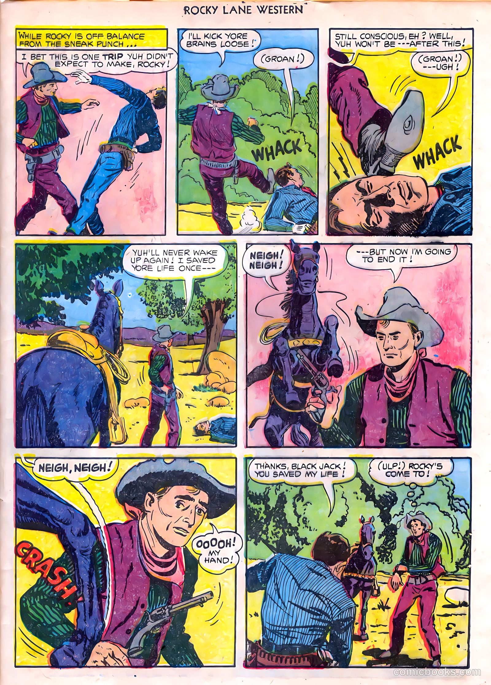 Rocky Lane Western #55 (1954) — page 33