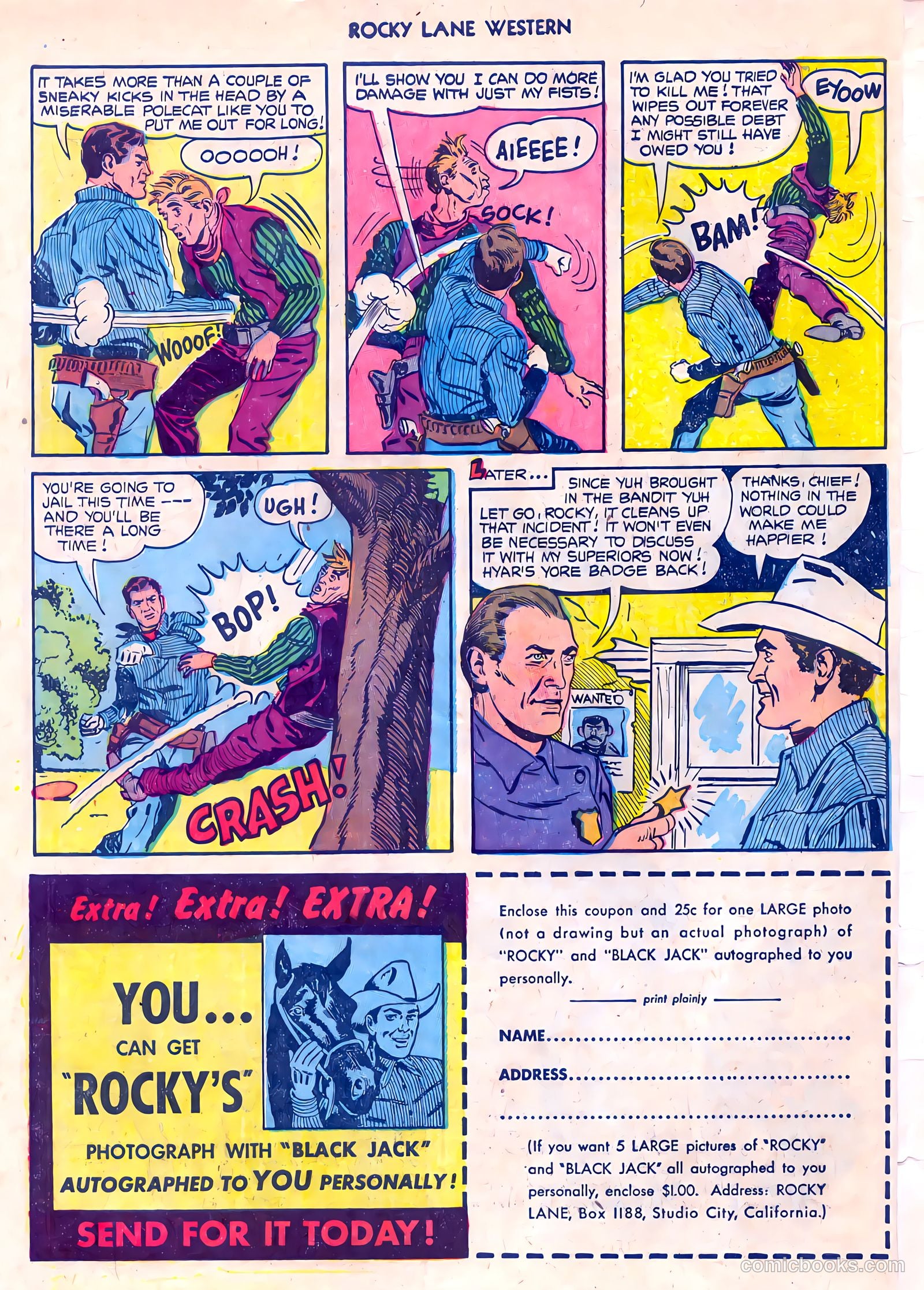 Rocky Lane Western #55 (1954) — page 34