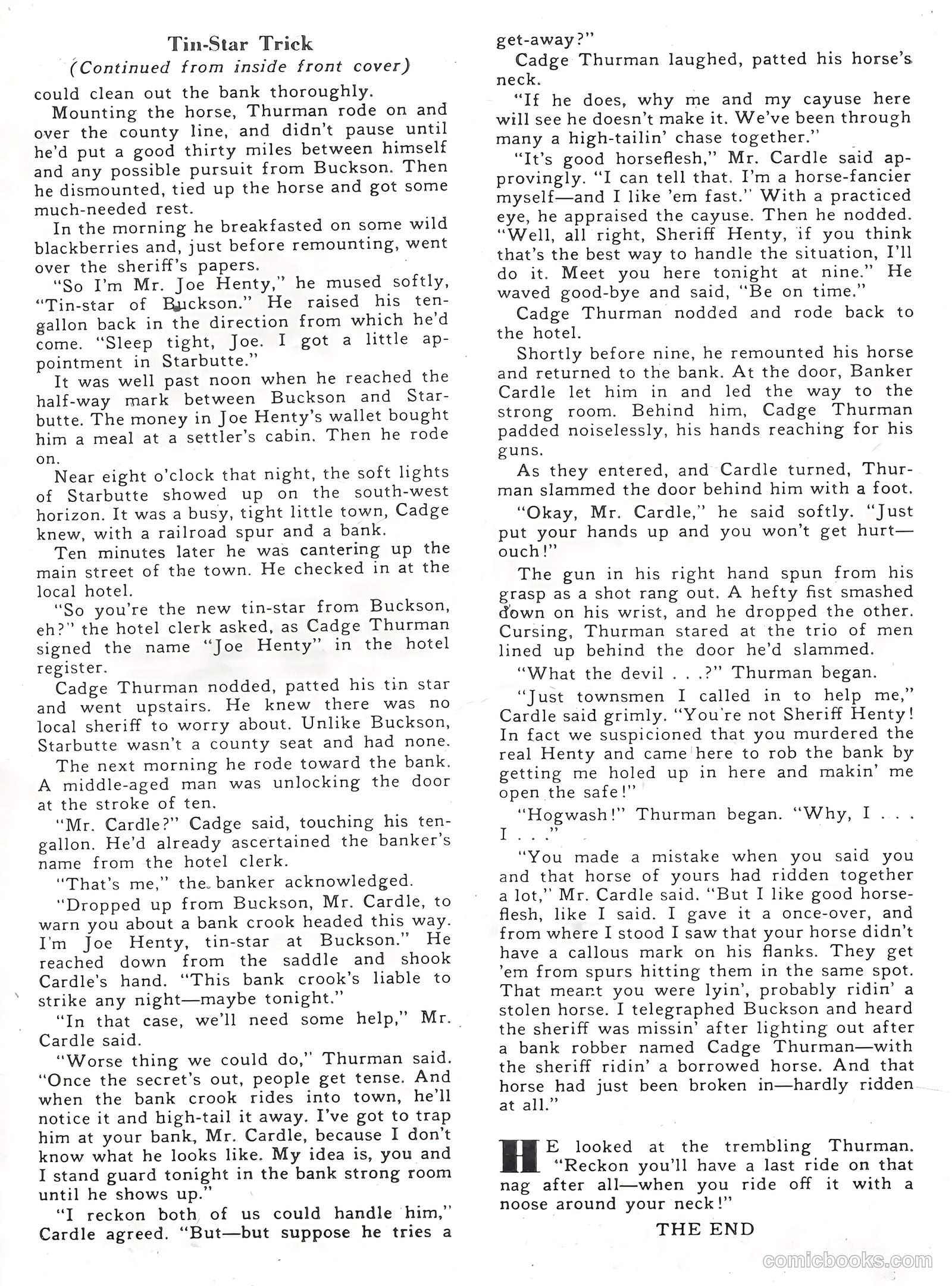 Rocky Lane Western #55 (1954) — page 35