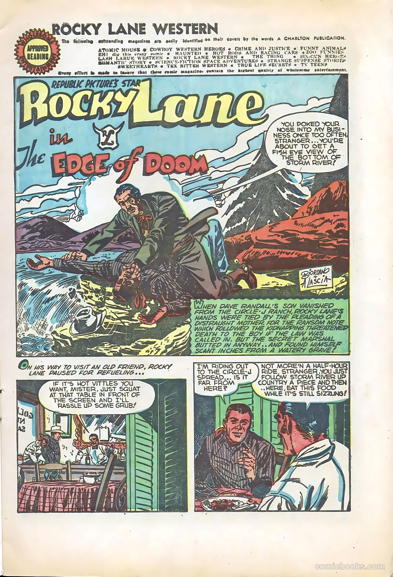 Rocky Lane Western #57 (1954) — page 3 of 36