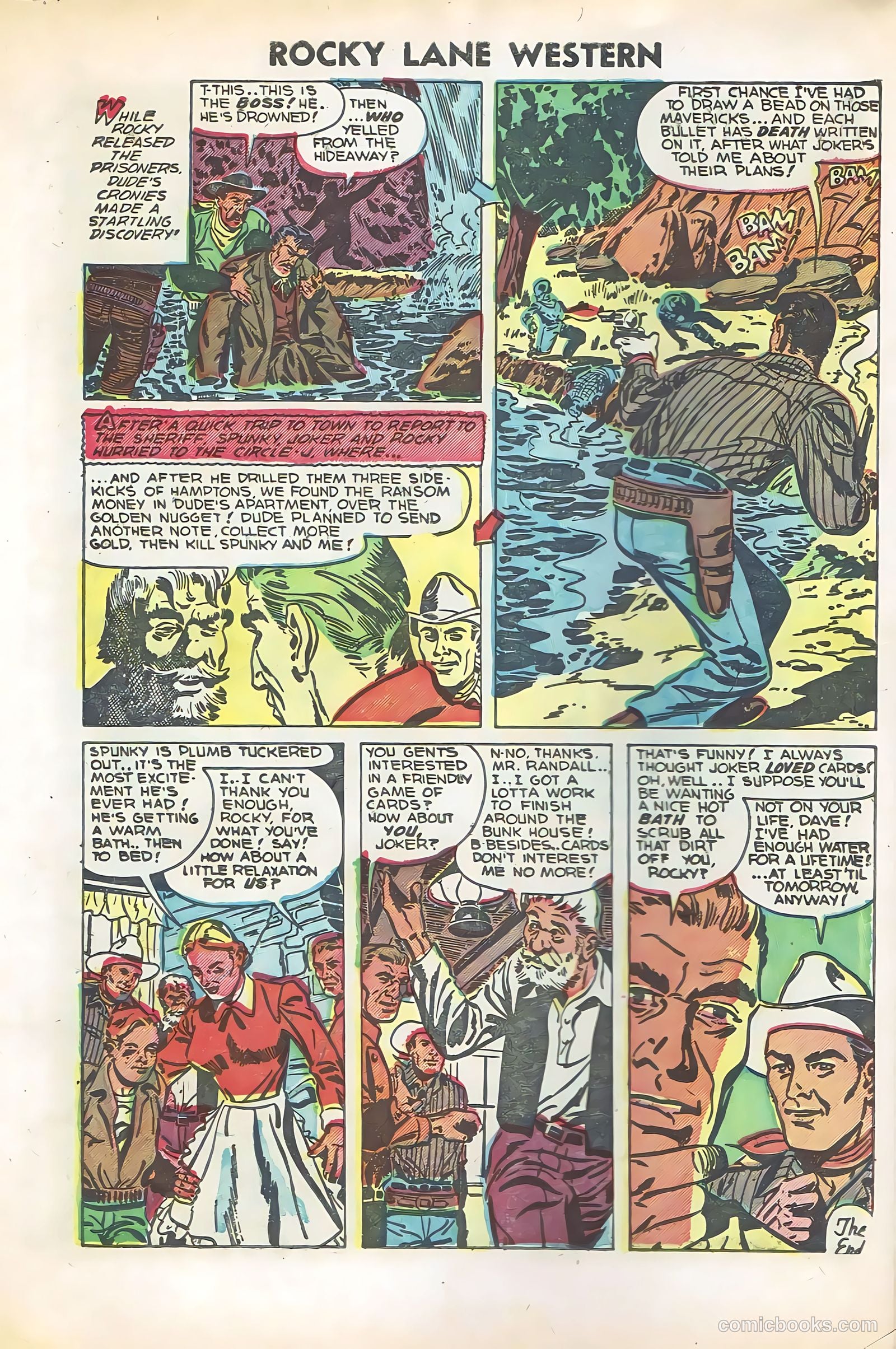 Rocky Lane Western #57 (1954) — page 14 of 36