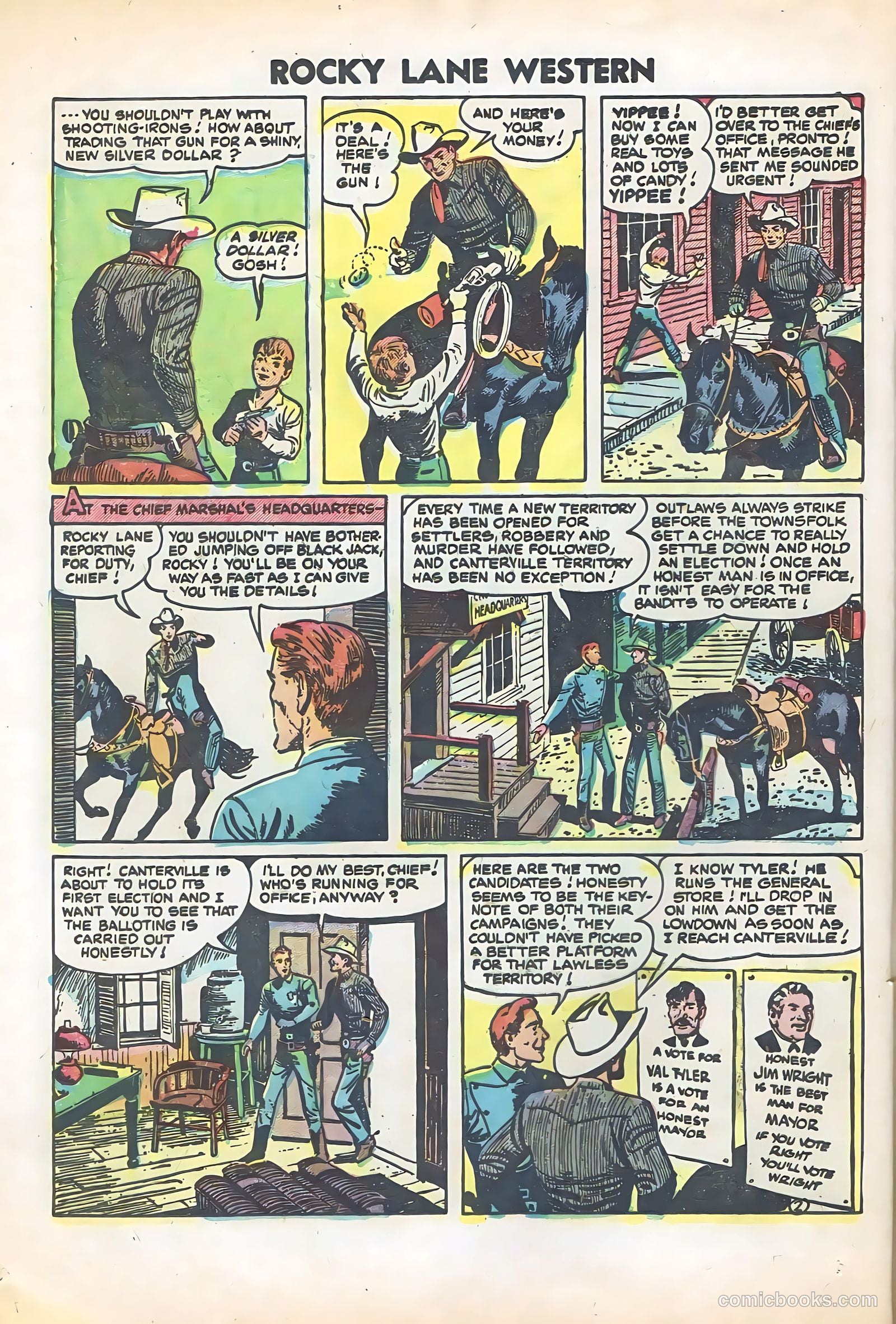 Rocky Lane Western #57 (1954) — page 24 of 36