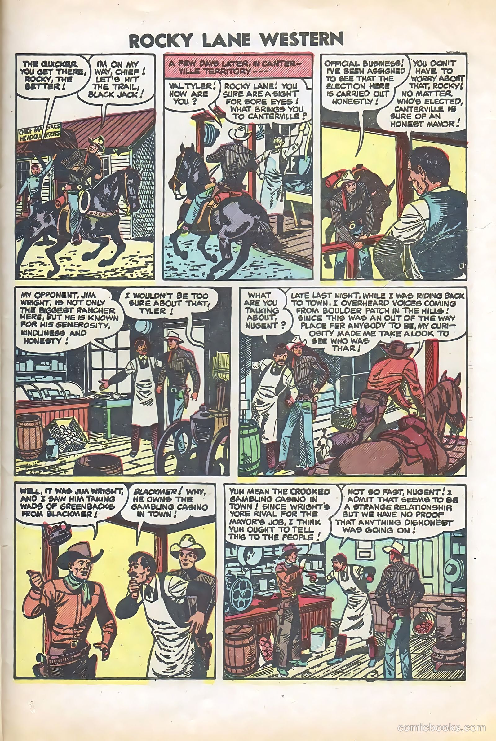 Rocky Lane Western #57 (1954) — page 25 of 36
