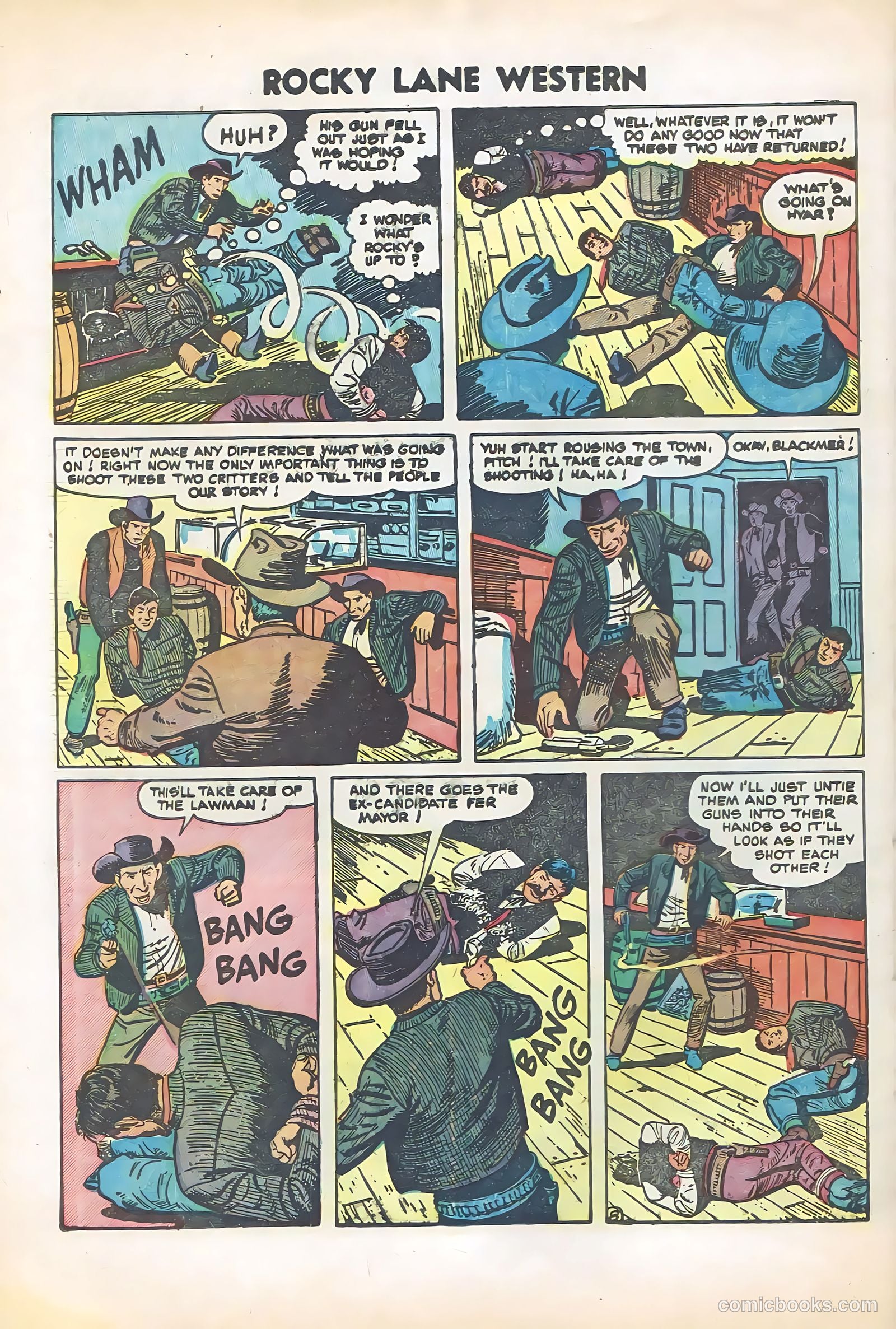 Rocky Lane Western #57 (1954) — page 30 of 36