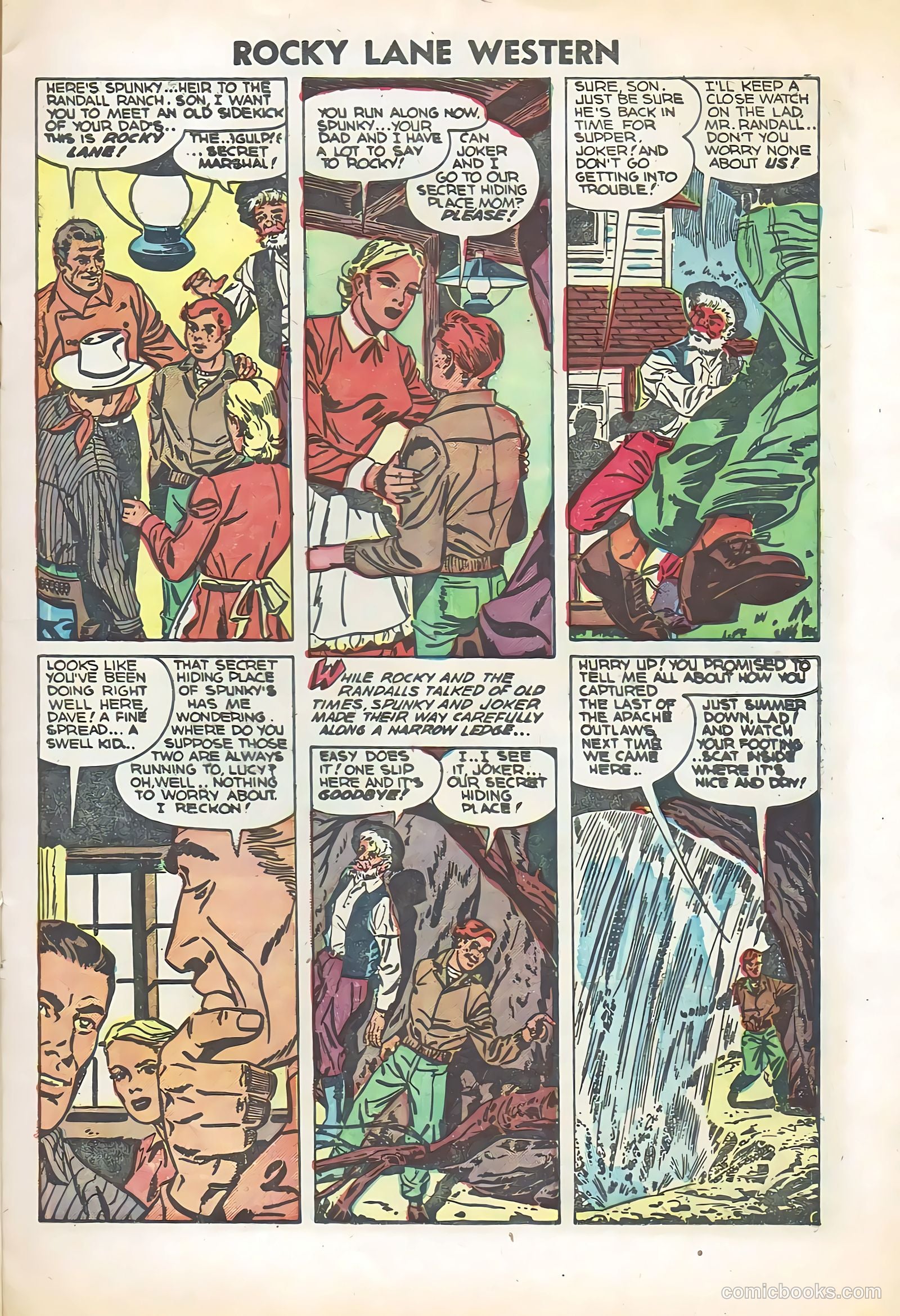 Rocky Lane Western #57 (1950) — page 7 of 36
