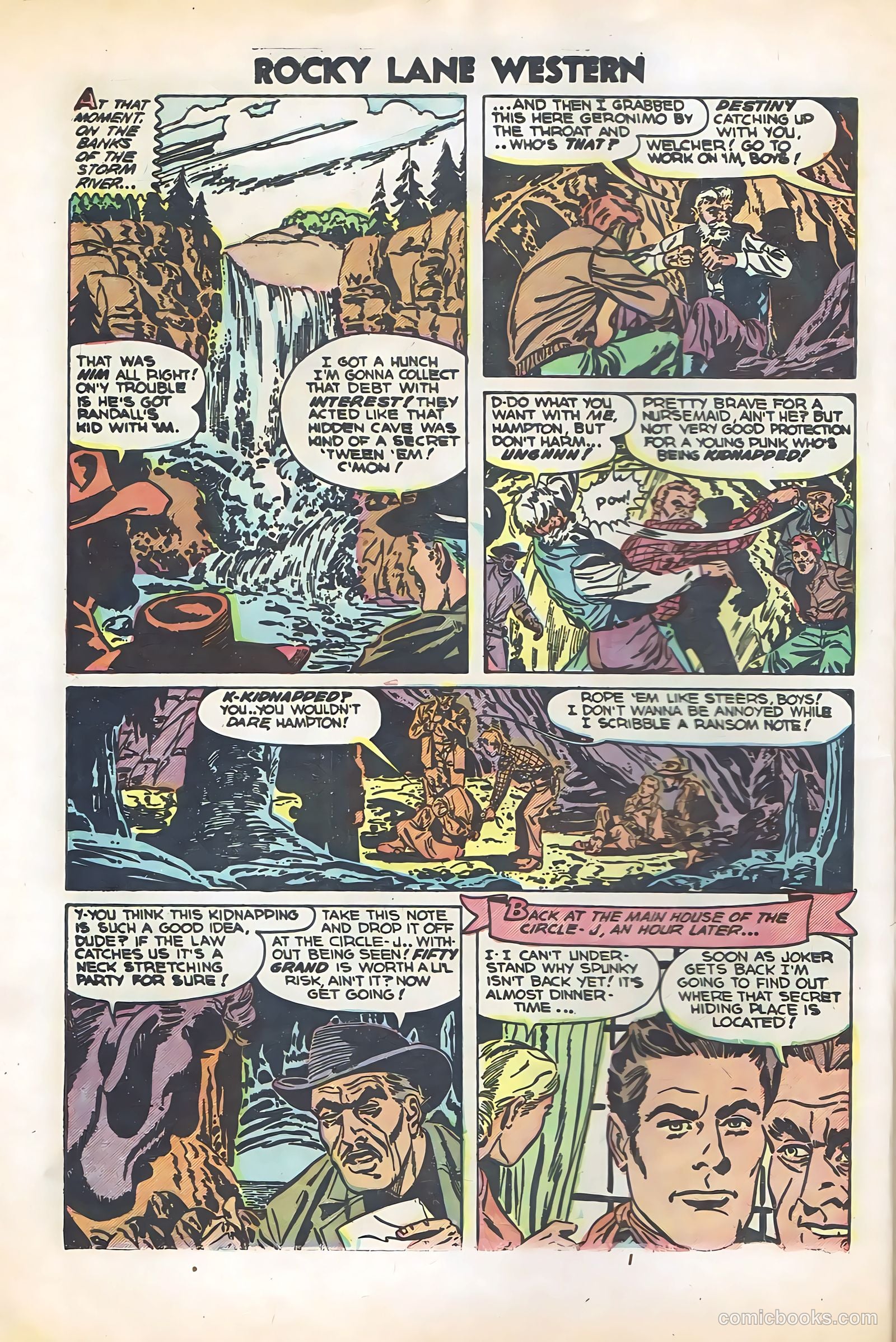 Rocky Lane Western #57 (1950) — page 8 of 36