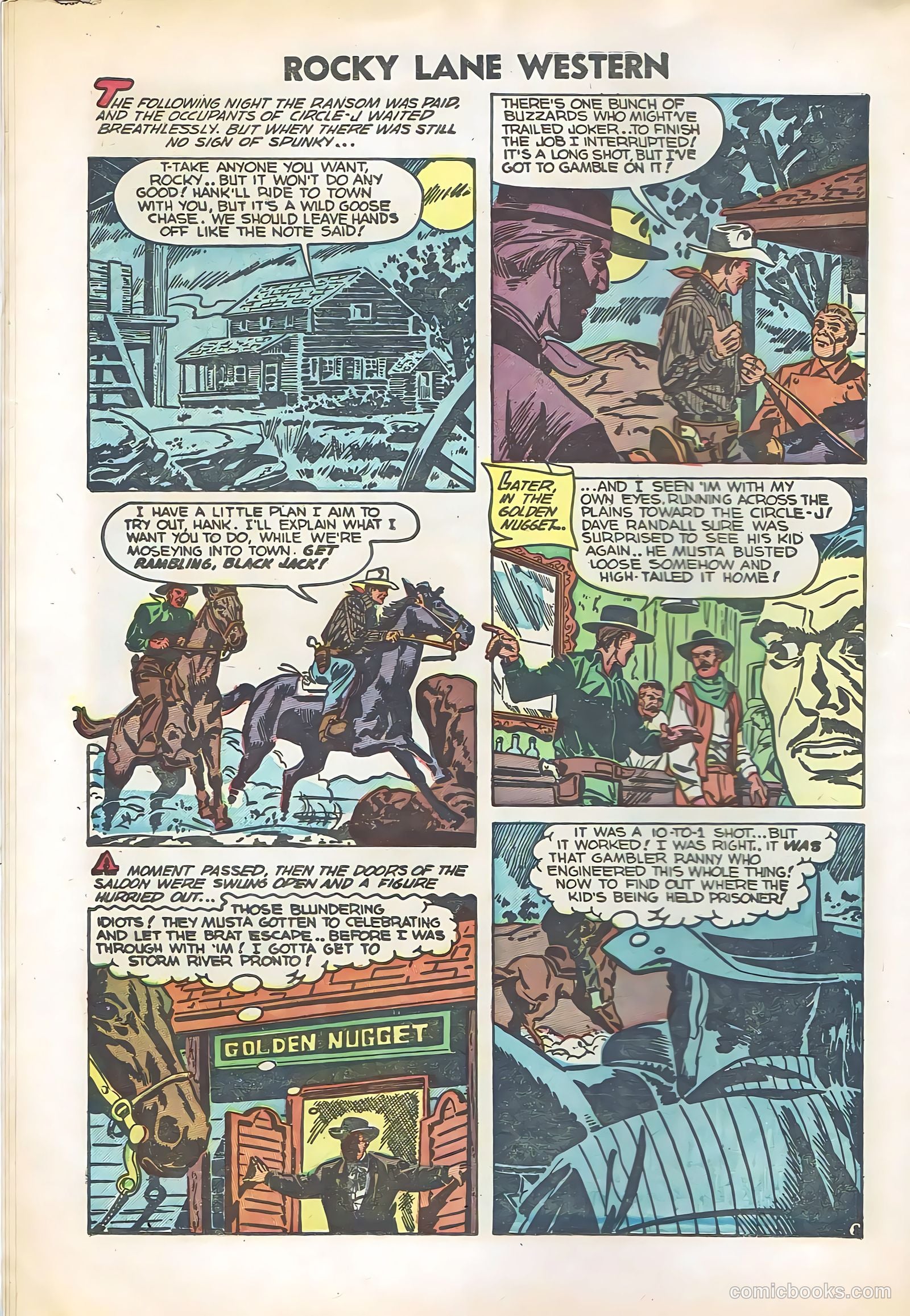 Rocky Lane Western #57 (1950) — page 10 of 36