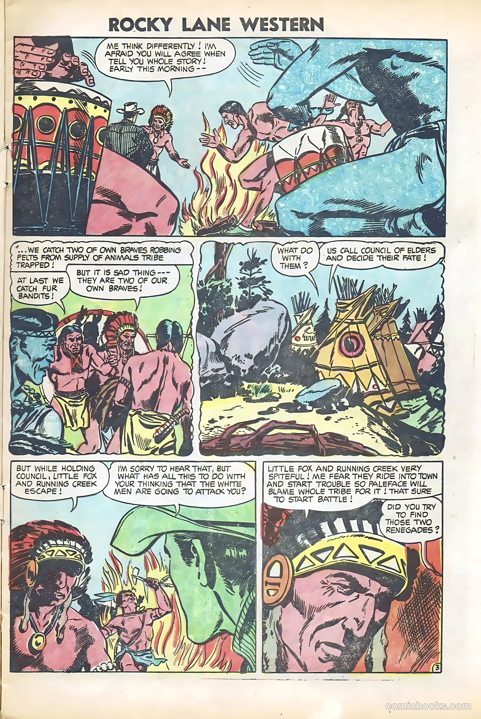 Rocky Lane Western #61 (1954) — page 5 of 36