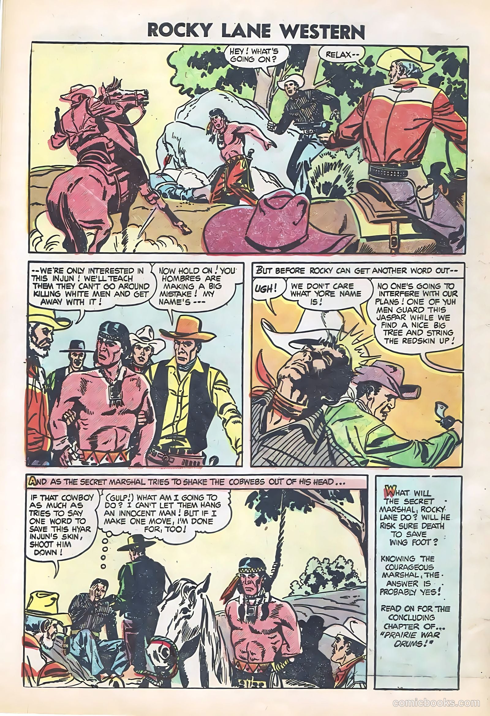 Rocky Lane Western #61 (1954) — page 8 of 36