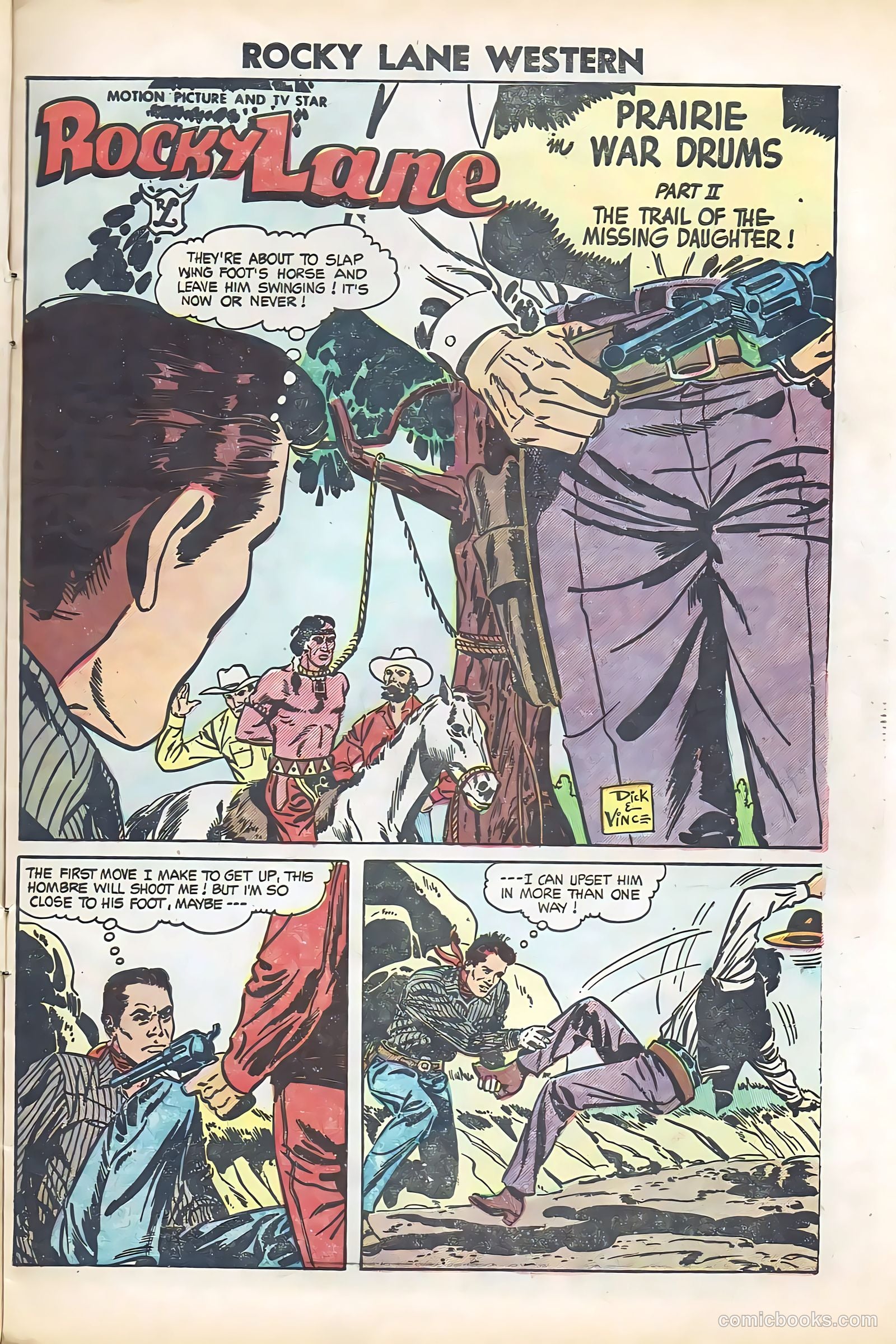 Rocky Lane Western #61 (1954) — page 9 of 36