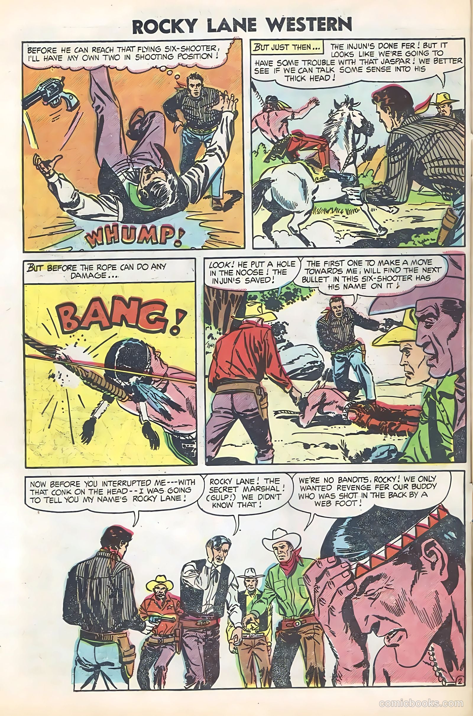 Rocky Lane Western #61 (1954) — page 10 of 36