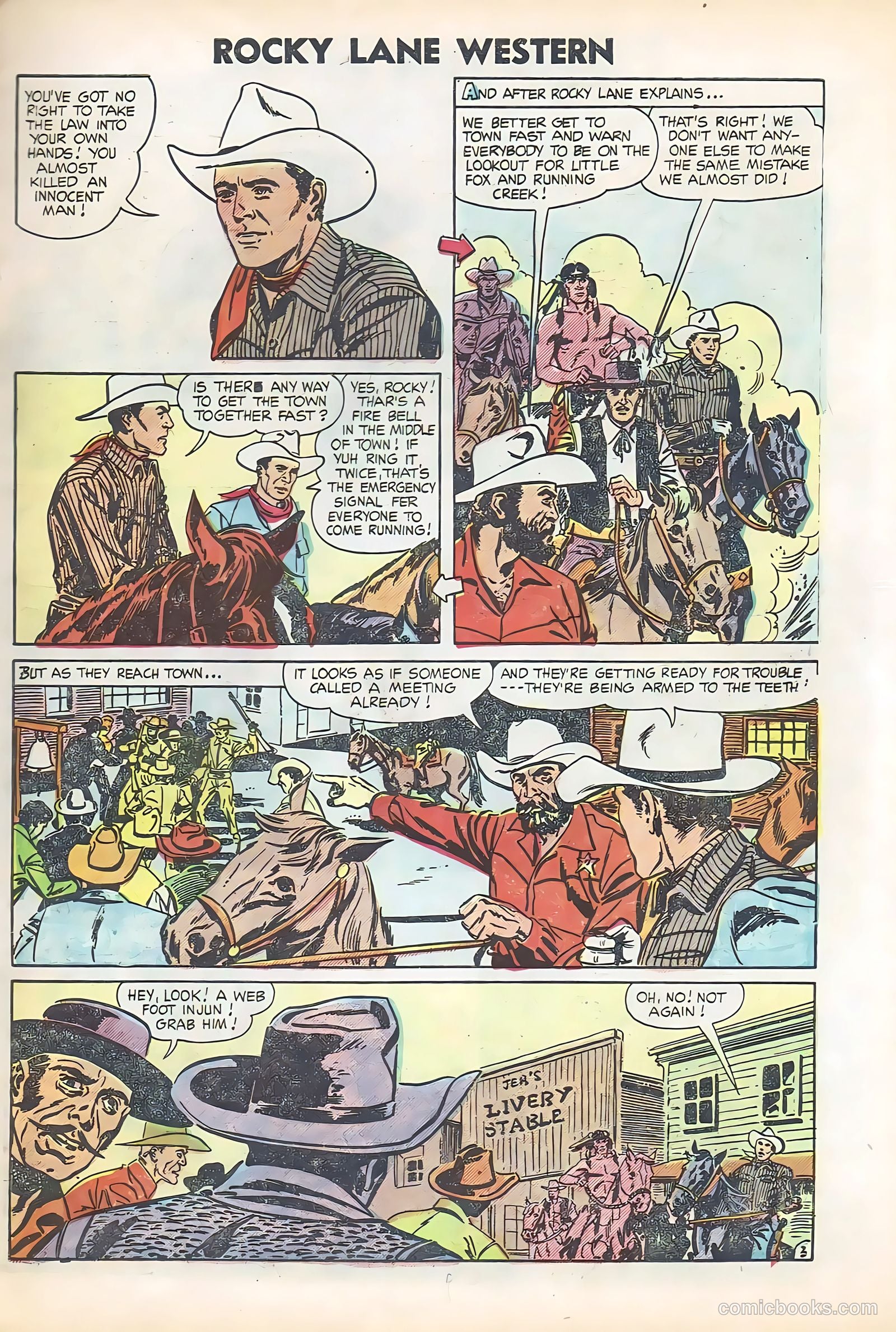 Rocky Lane Western #61 (1954) — page 11 of 36