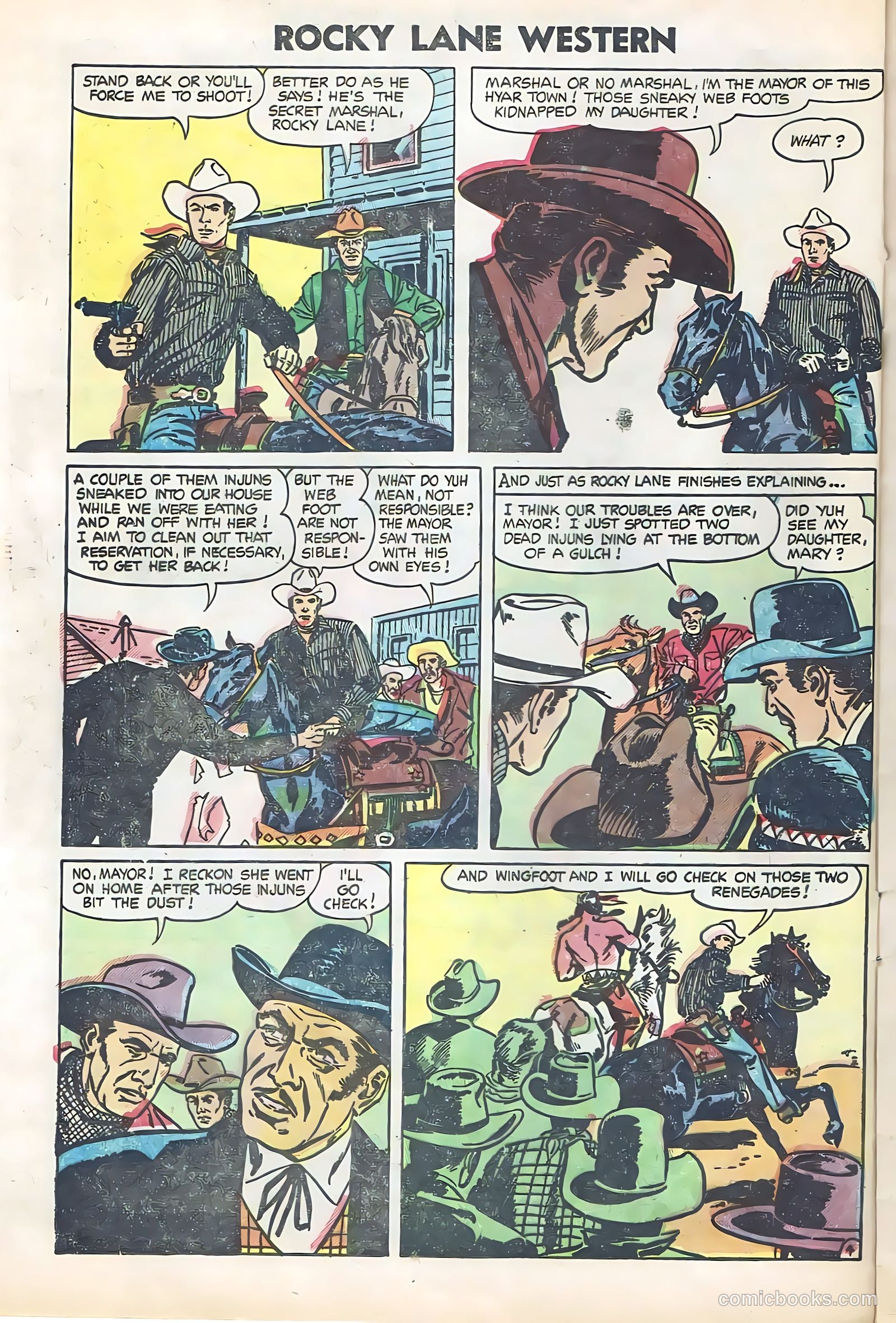 Rocky Lane Western #61 (1954) — page 12 of 36