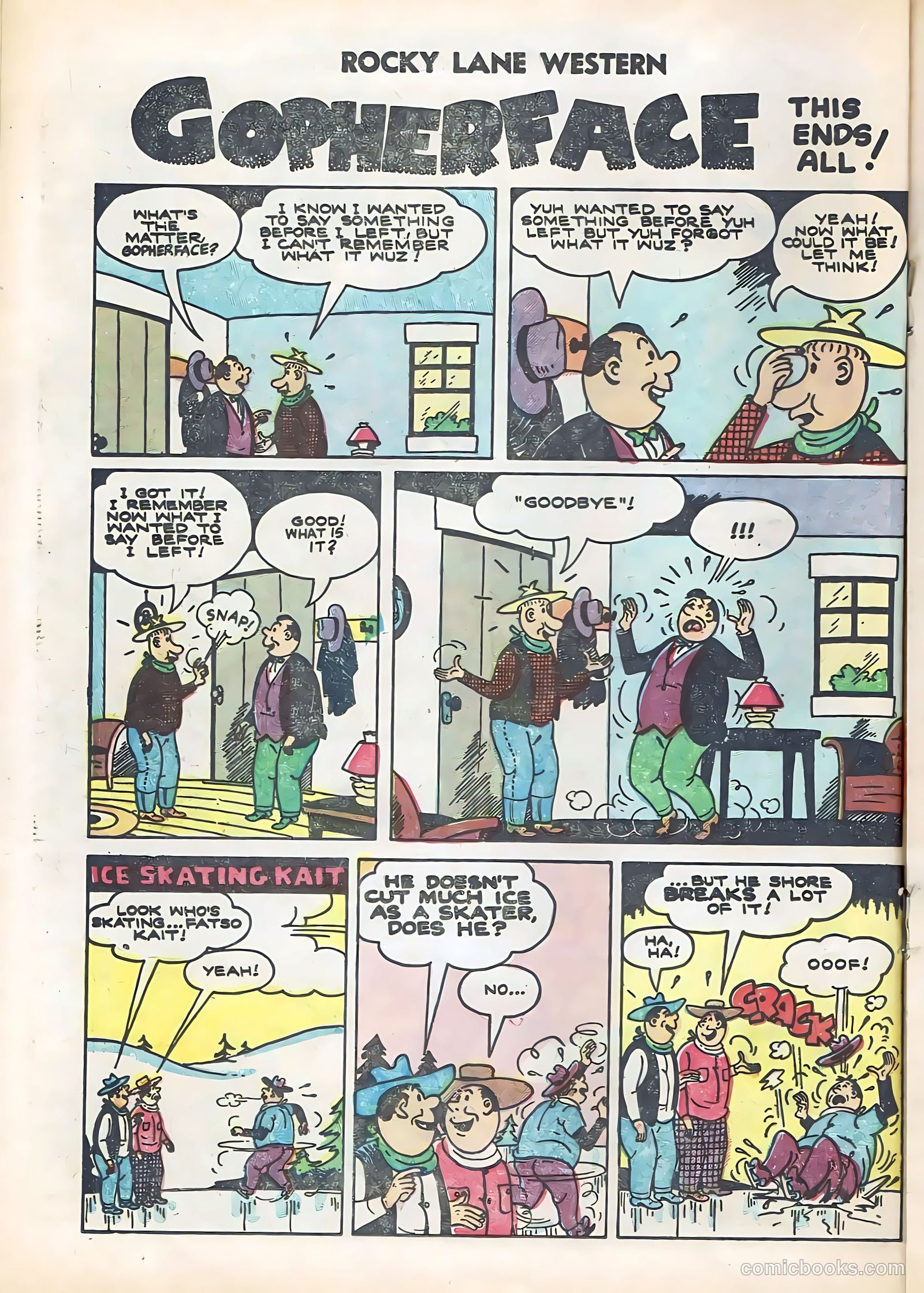 Rocky Lane Western #61 (1954) — page 16 of 36