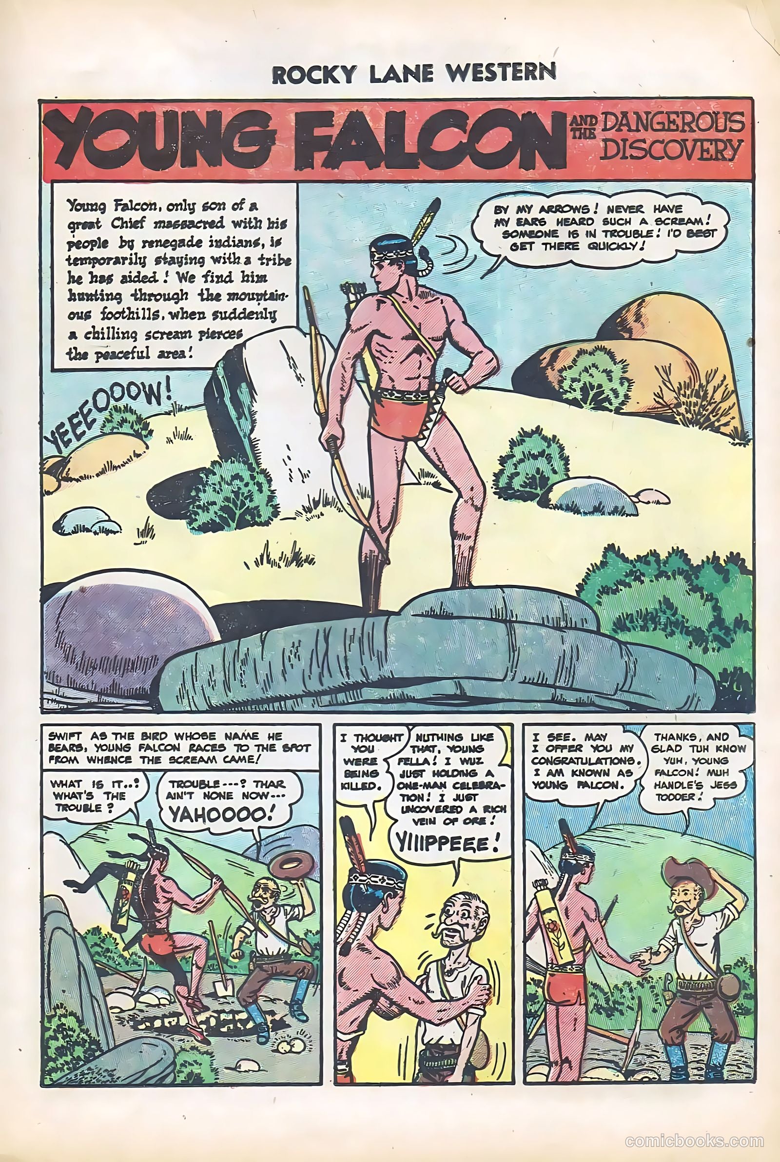 Rocky Lane Western #61 (1954) — page 21 of 36