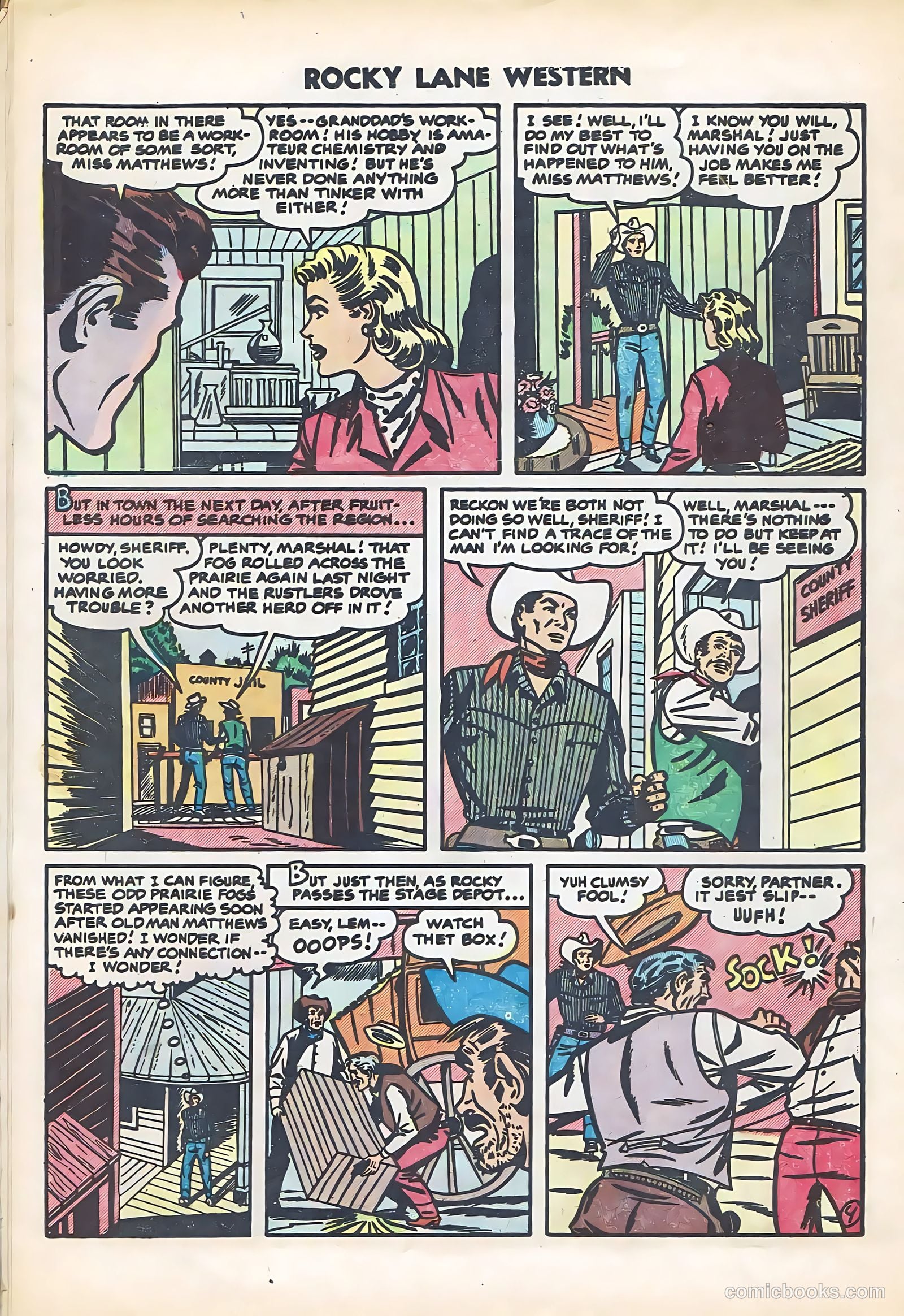 Rocky Lane Western #61 (1954) — page 28 of 36