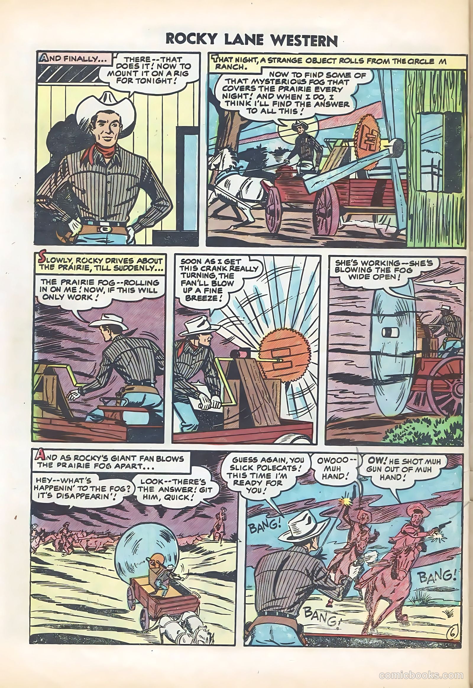 Rocky Lane Western #61 (1954) — page 30 of 36