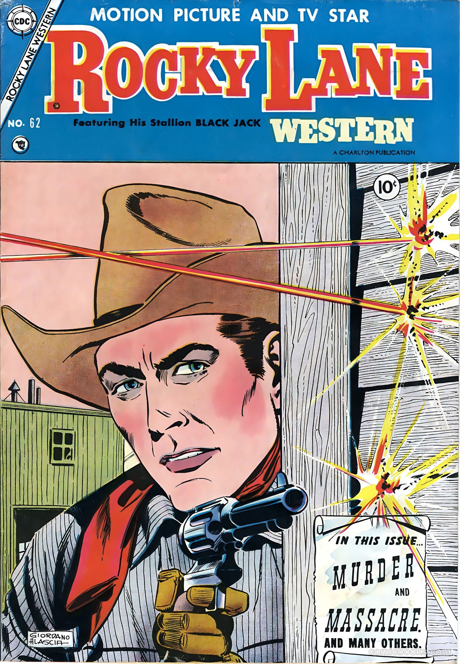 Rocky Lane Western #62 cover