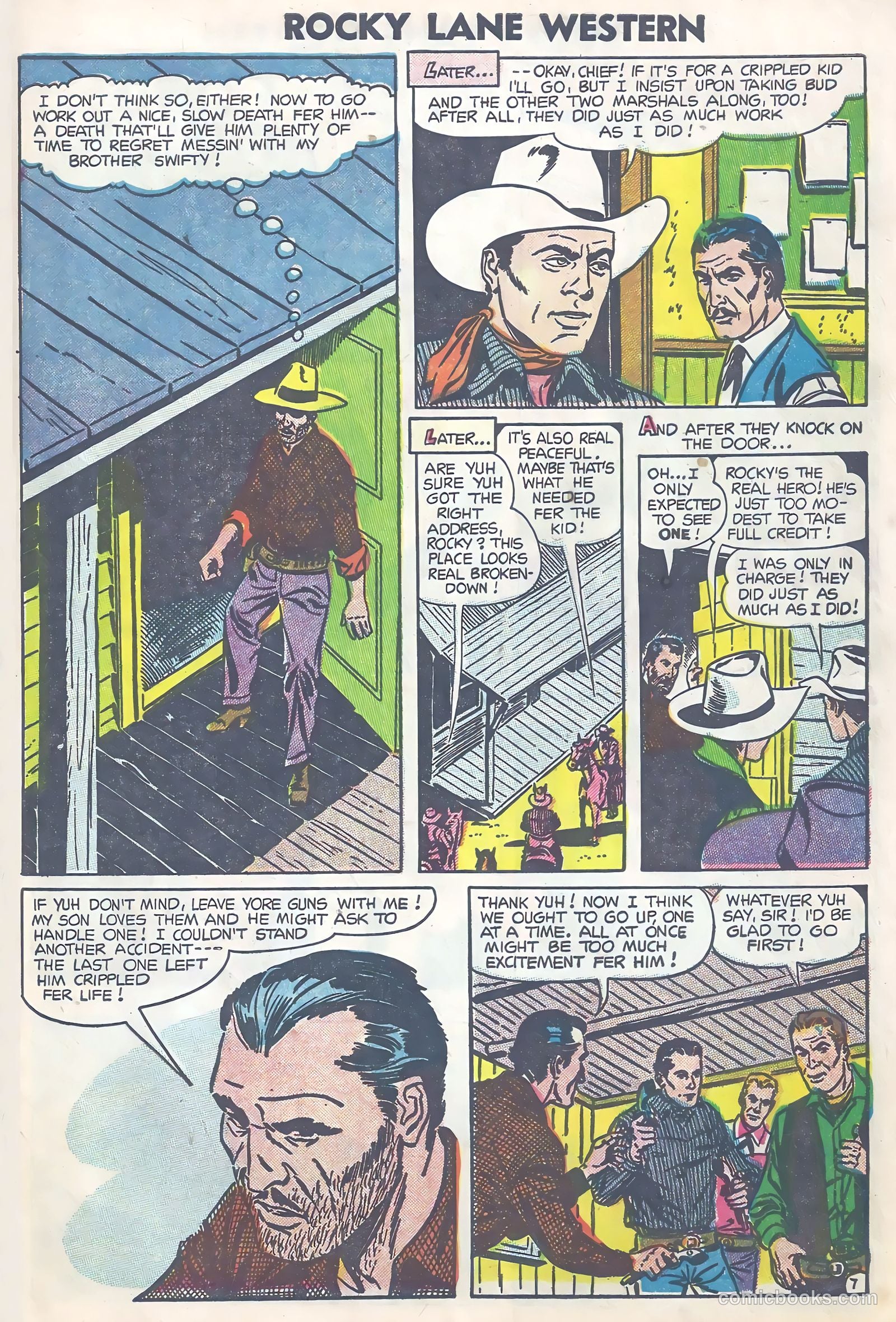 Rocky Lane Western #63 (1954) — page 9 of 36