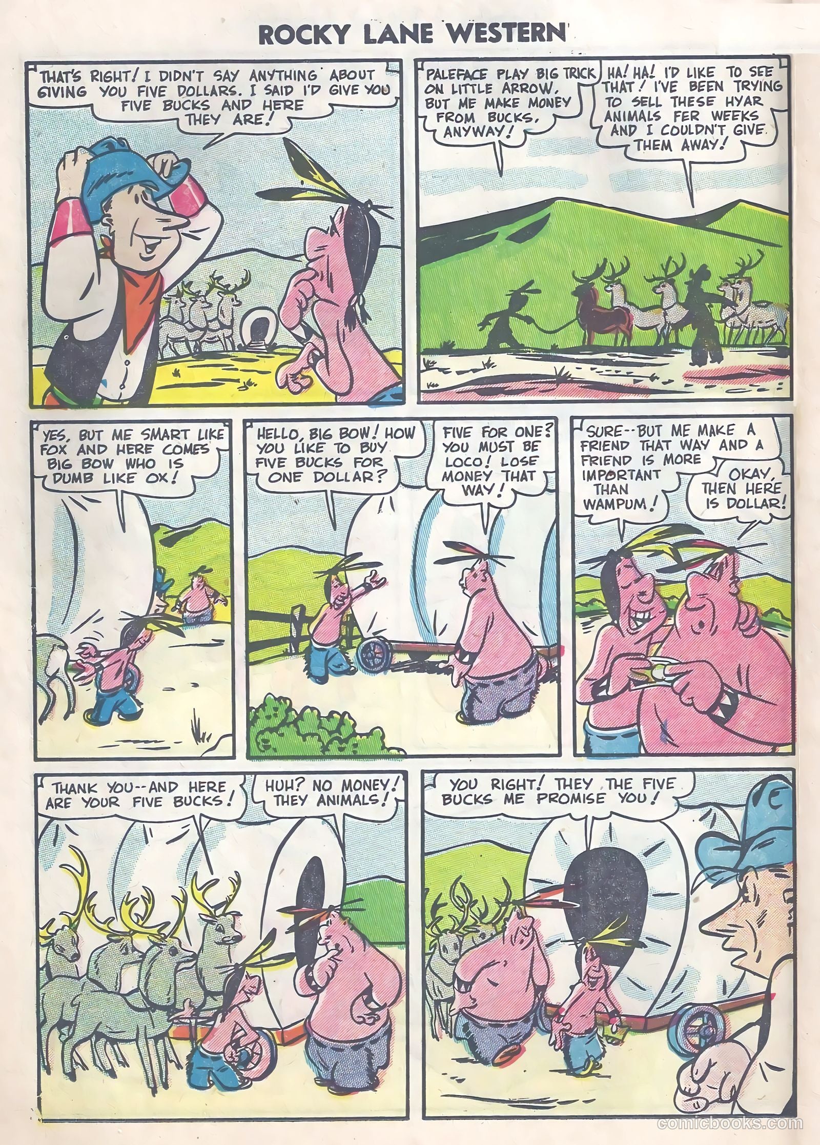 Rocky Lane Western #63 (1954) — page 16 of 36