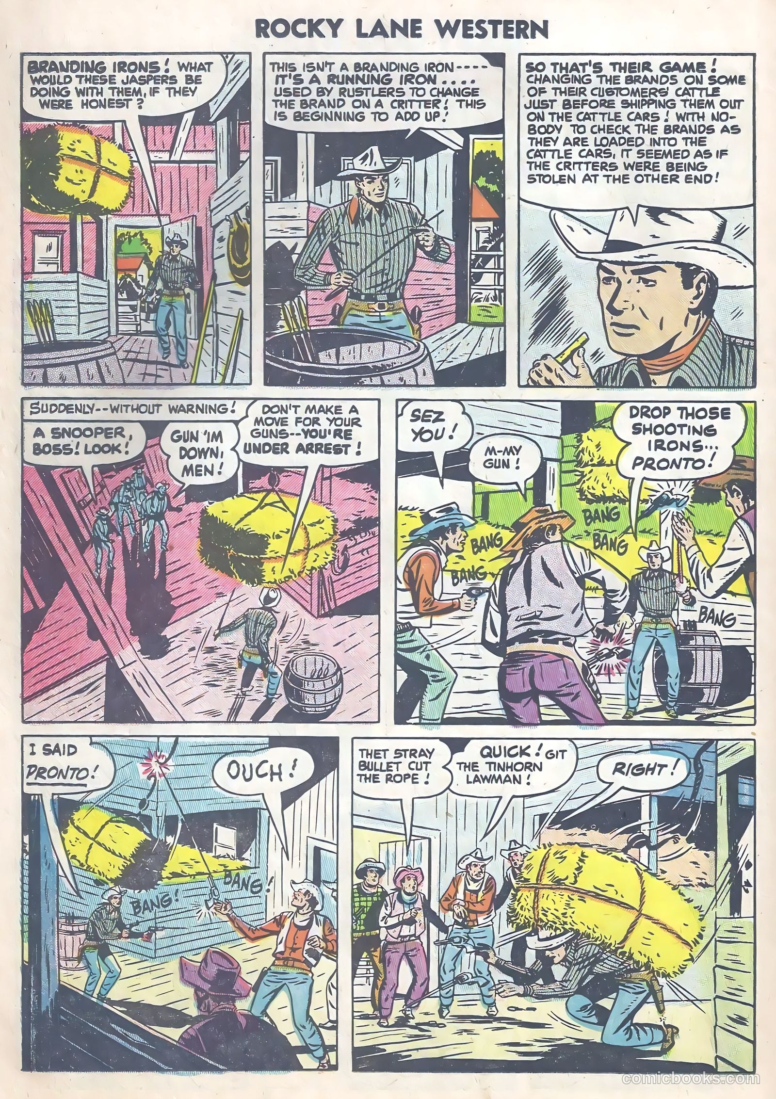 Rocky Lane Western #63 (1954) — page 22 of 36