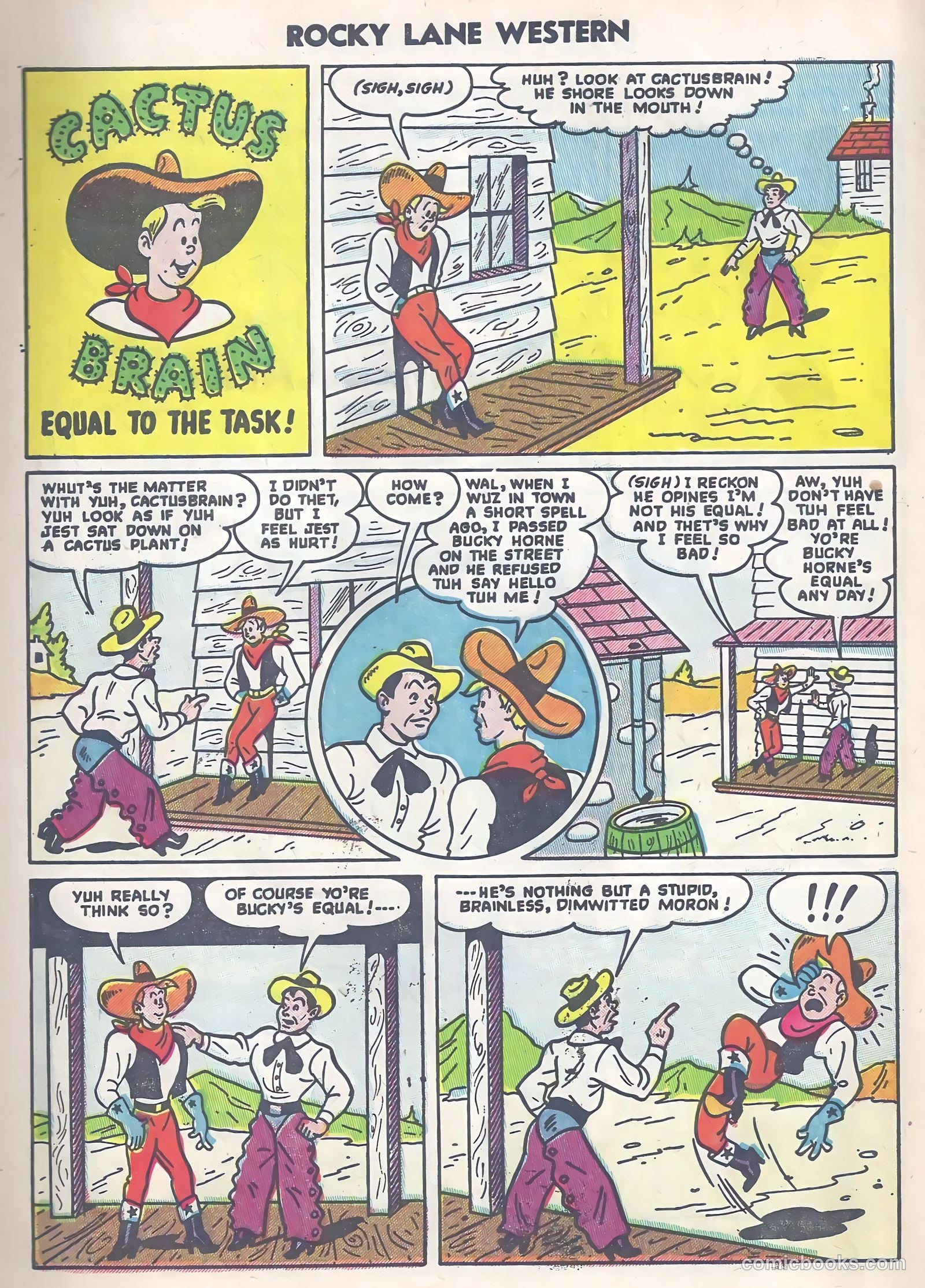 Rocky Lane Western #63 (1954) — page 32 of 36