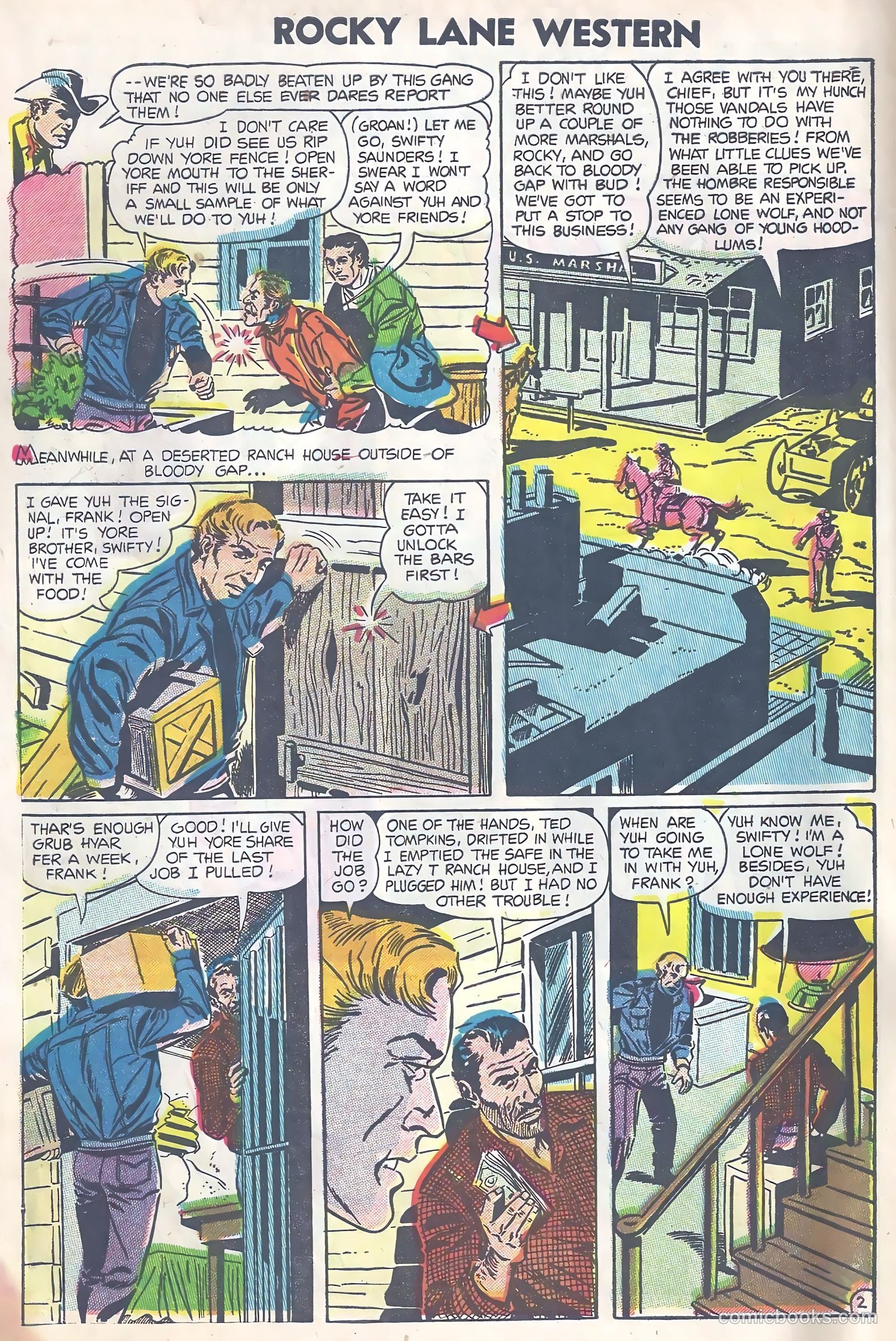 Rocky Lane Western #63 (1954) — page 4 of 37