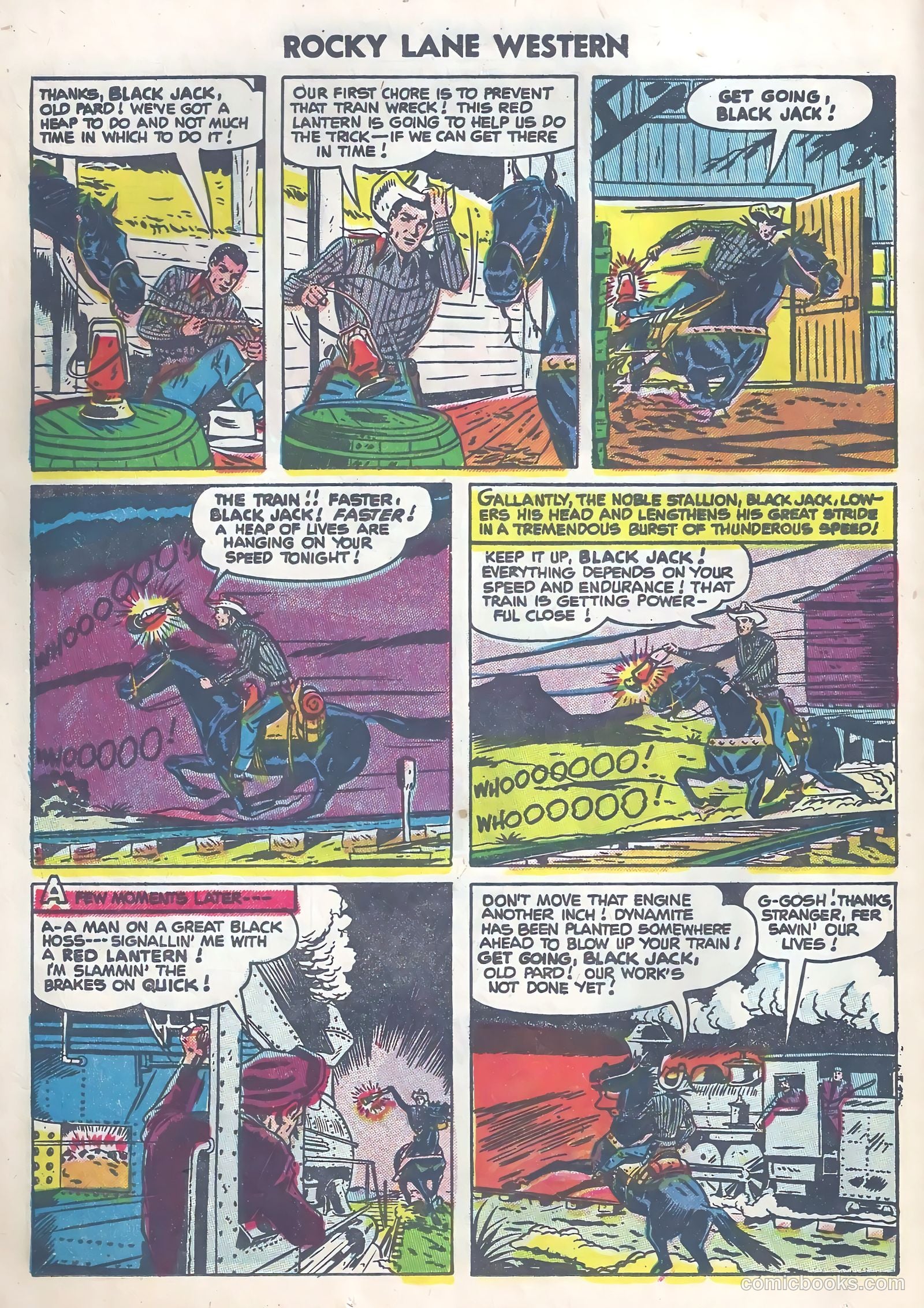 Rocky Lane Western #63 (1954) — page 24 of 37