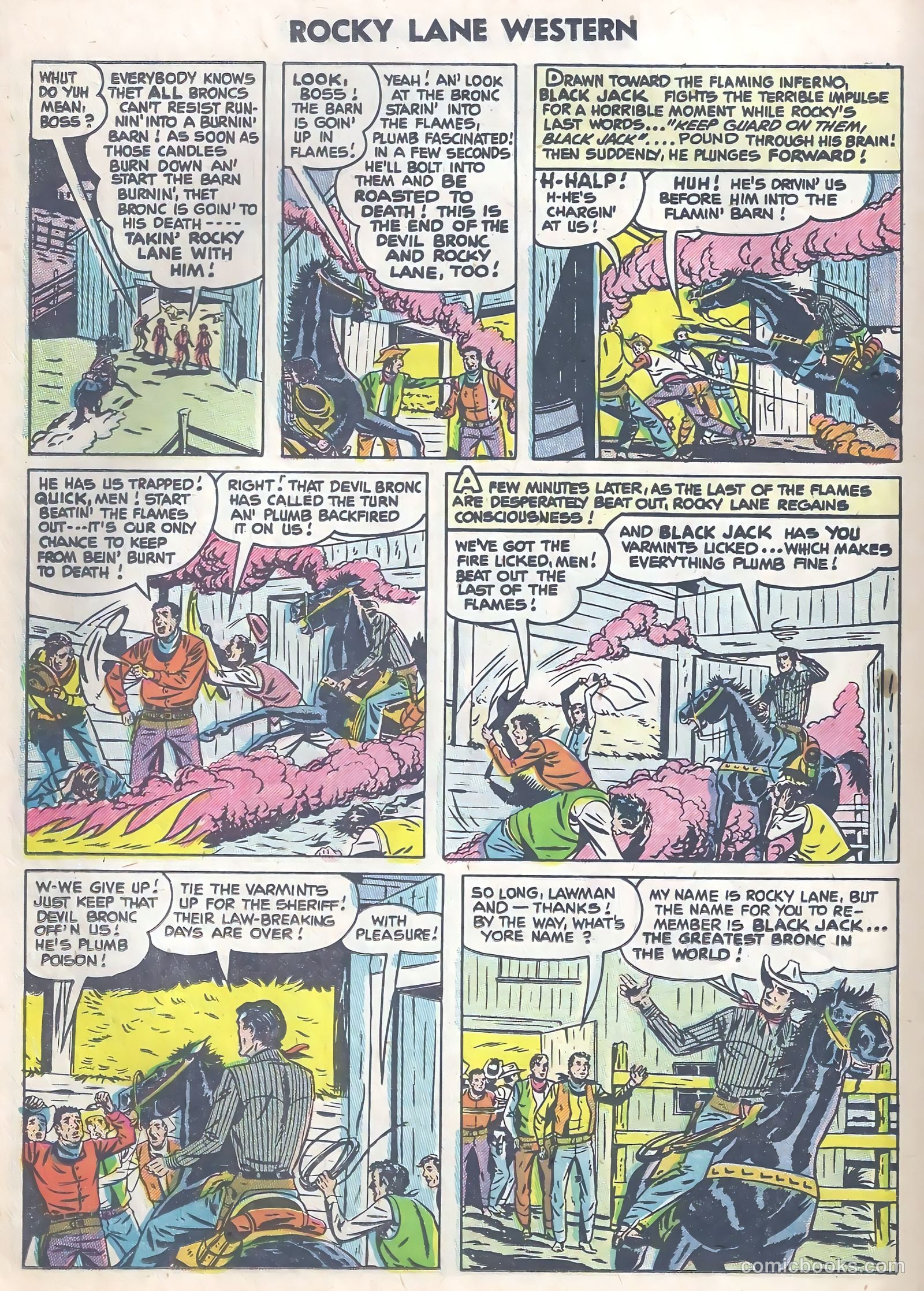 Rocky Lane Western #63 (1954) — page 26 of 37