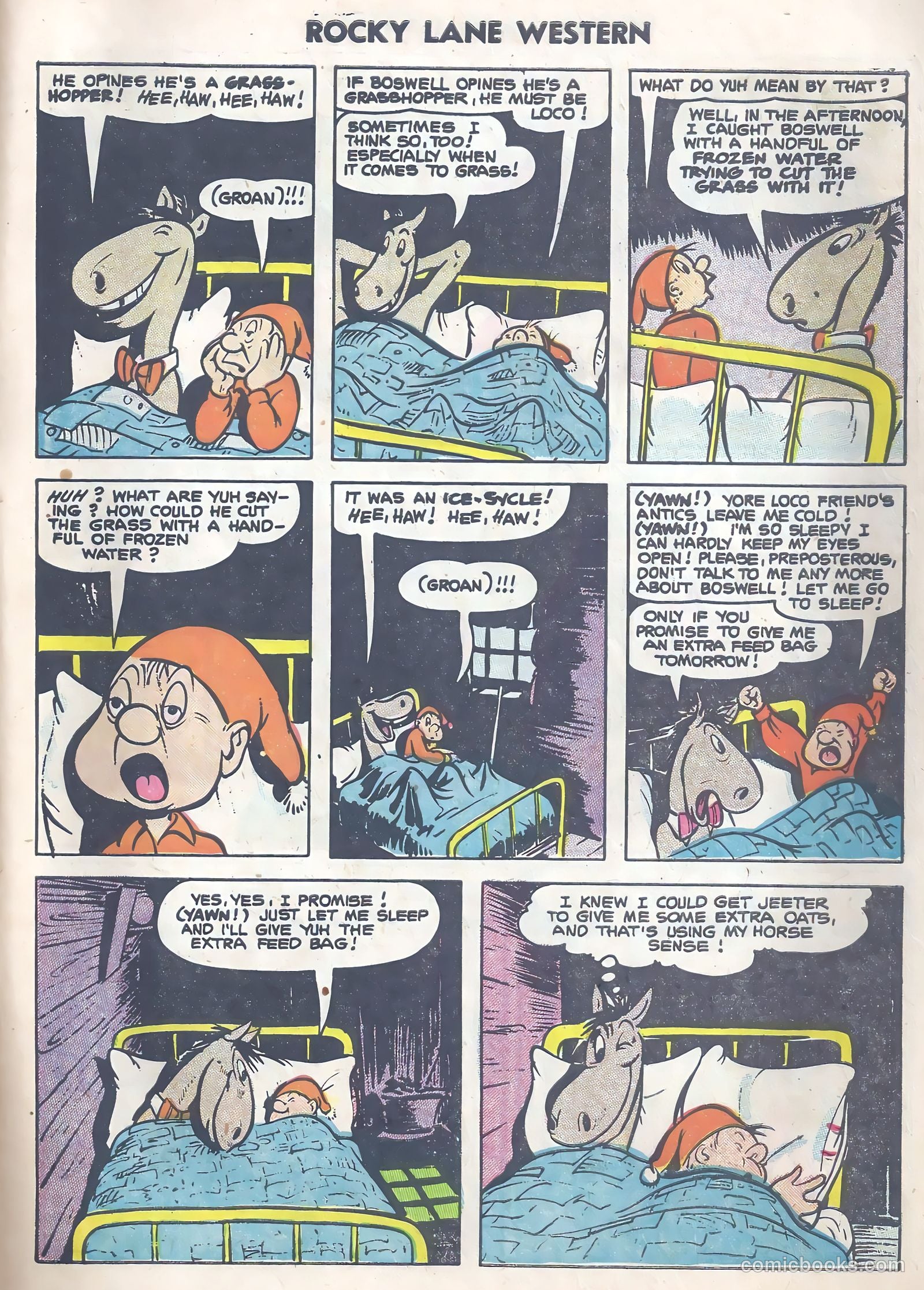 Rocky Lane Western #63 (1954) — page 31 of 37