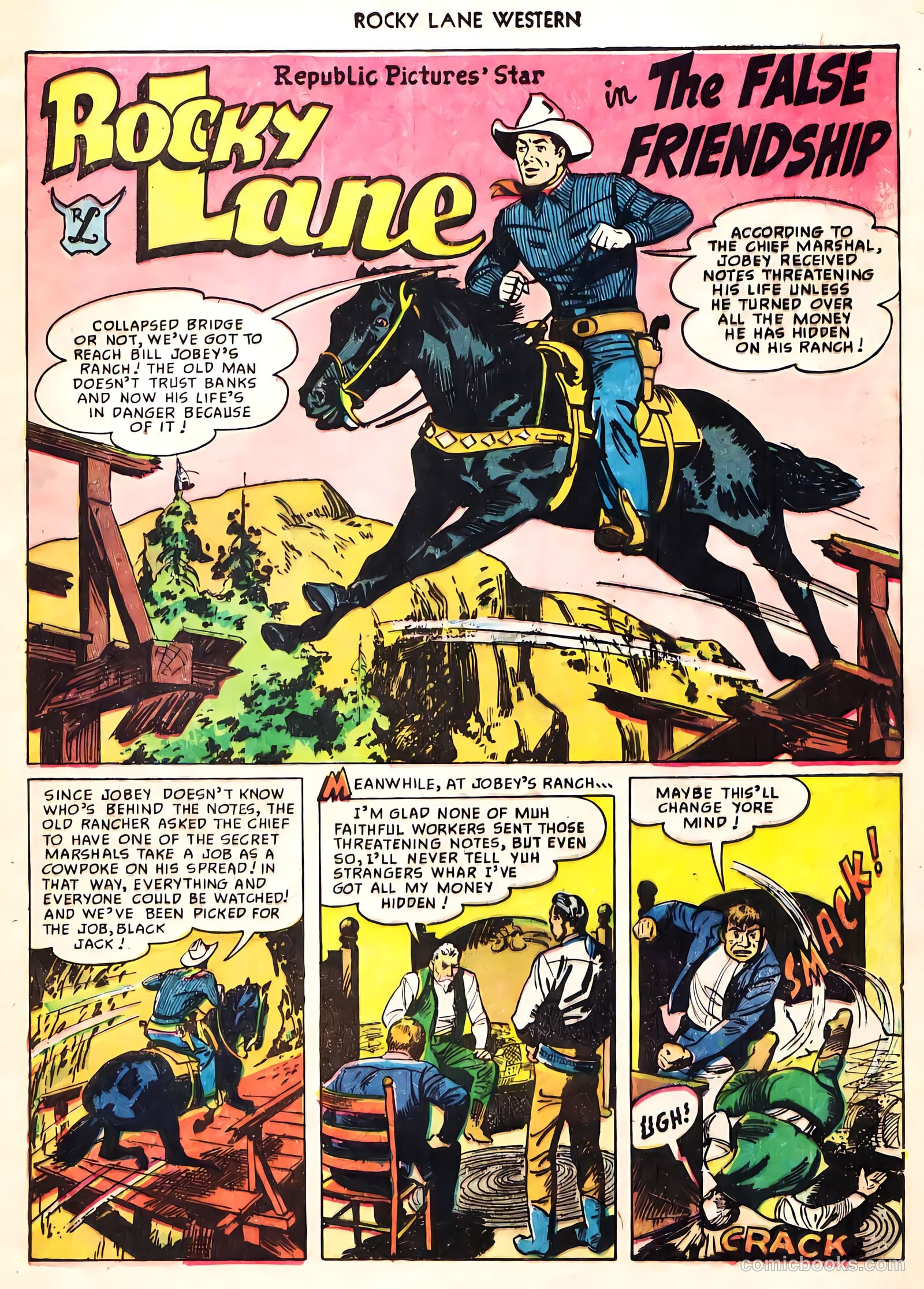 Rocky Lane Western #8 (1949) — page 16 of 50