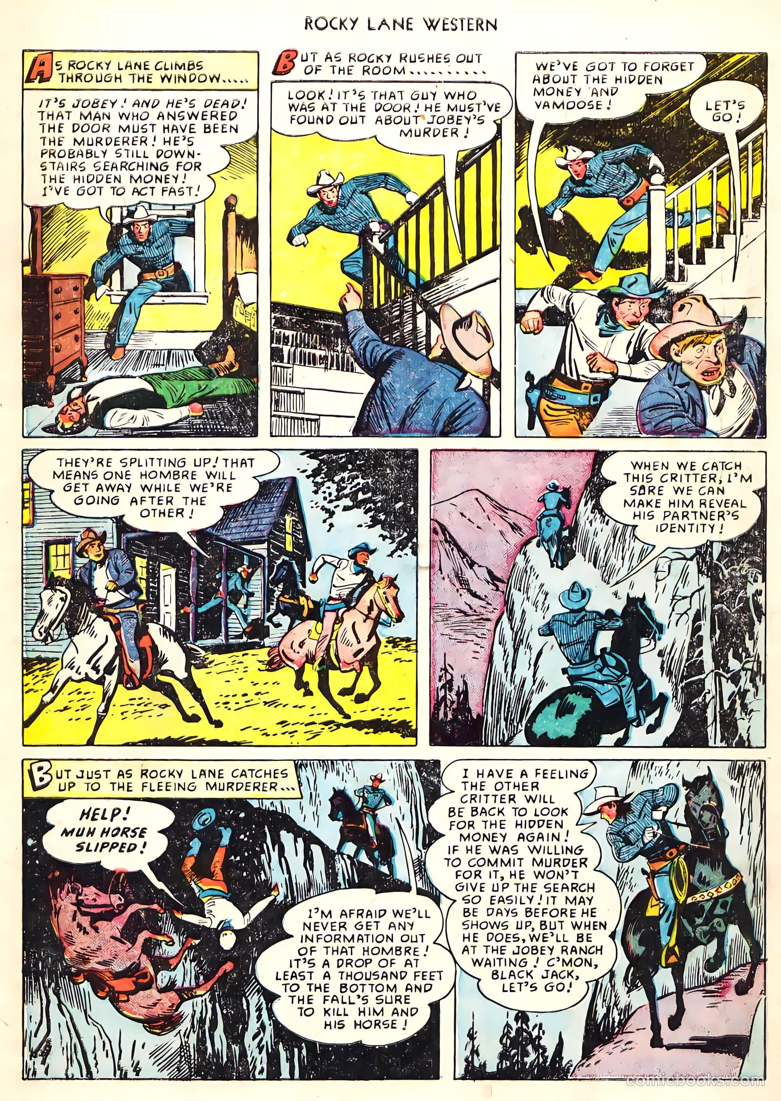 Rocky Lane Western #8 (1949) — page 18 of 50
