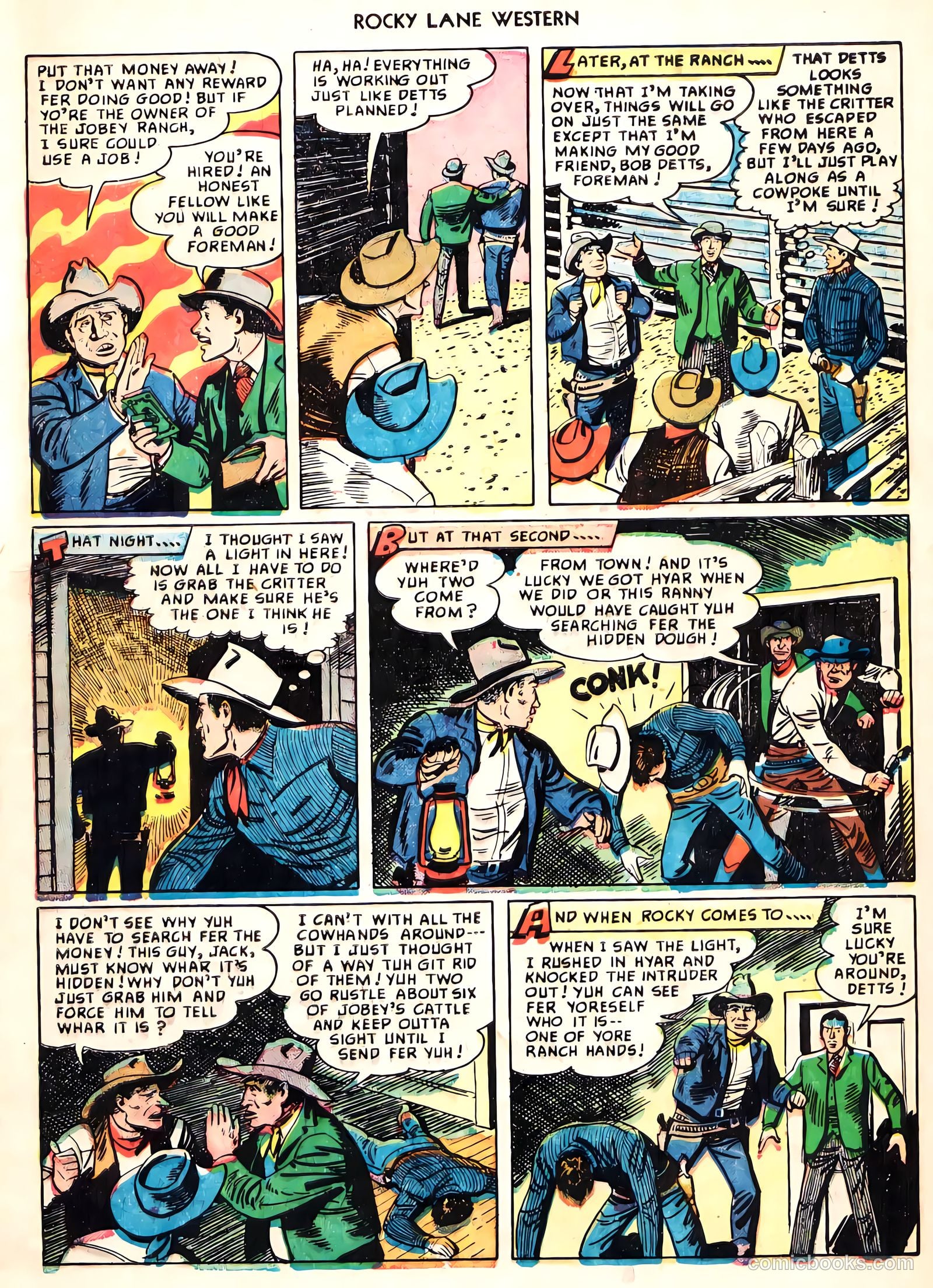 Rocky Lane Western #8 (1949) — page 20 of 50