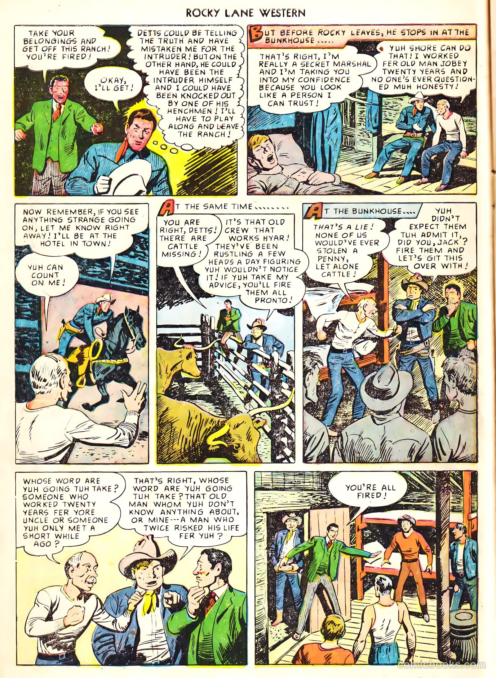 Rocky Lane Western #8 (1949) — page 21 of 50
