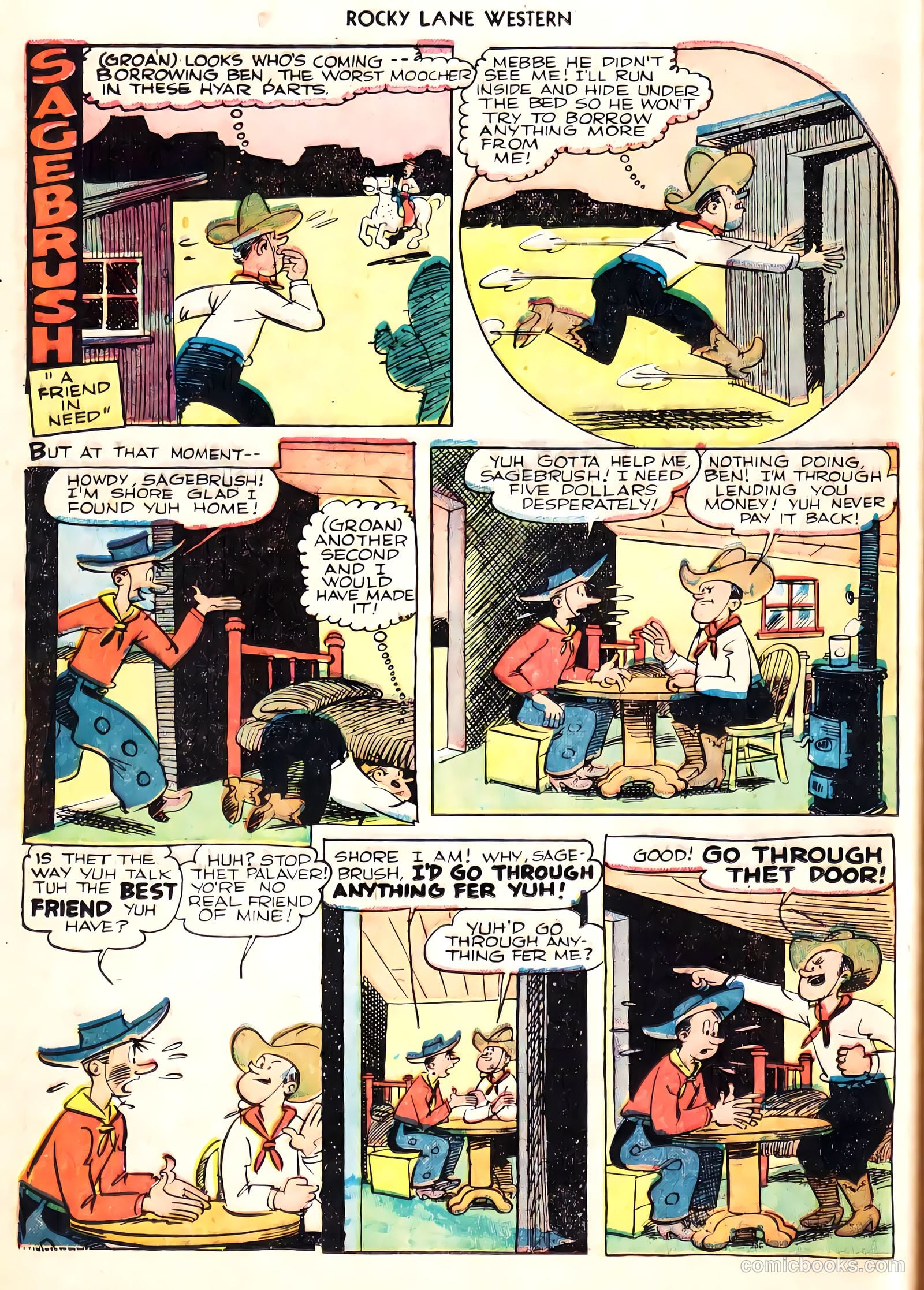 Rocky Lane Western #8 (1949) — page 23 of 50
