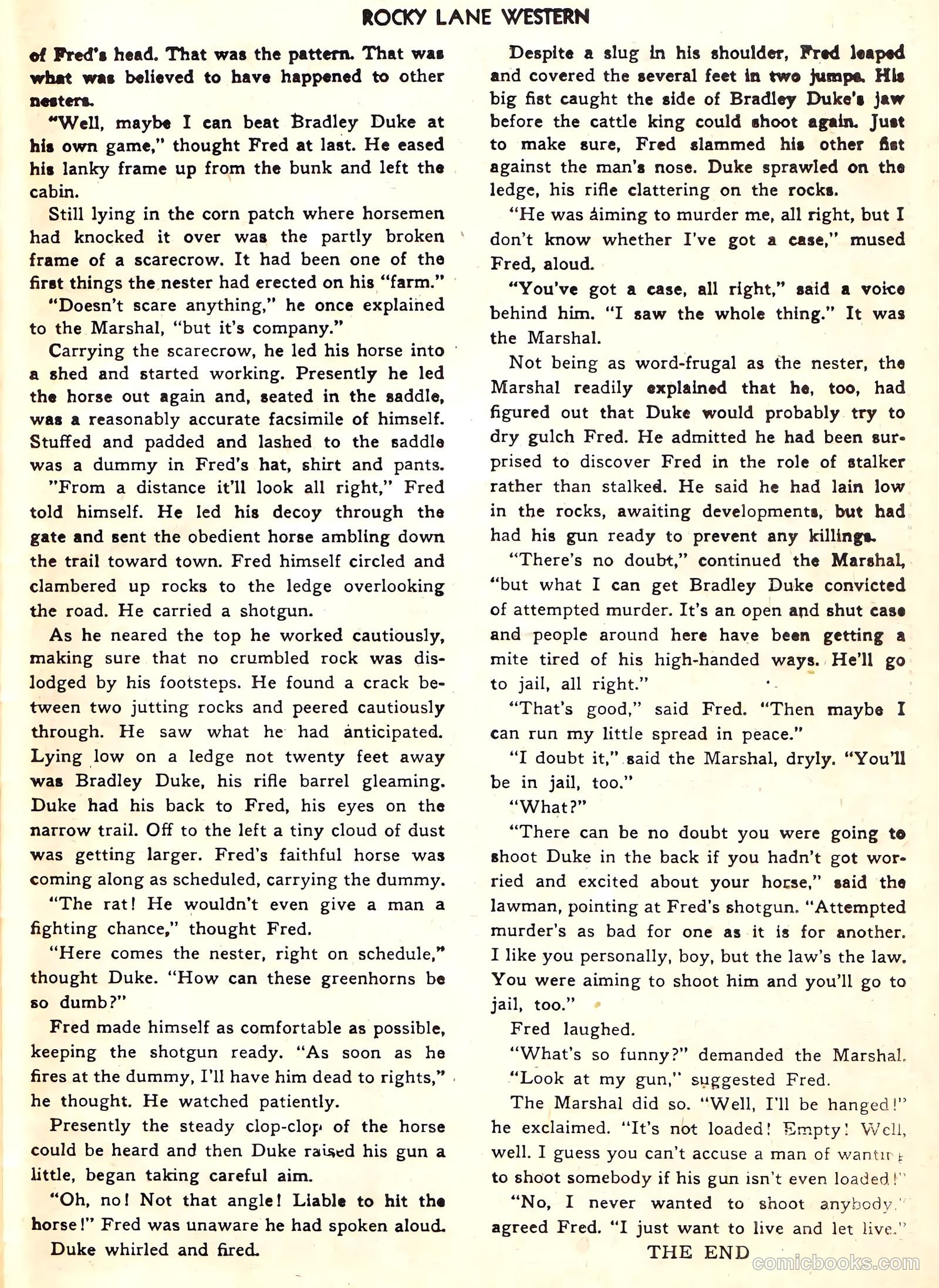 Rocky Lane Western #8 (1949) — page 34 of 50