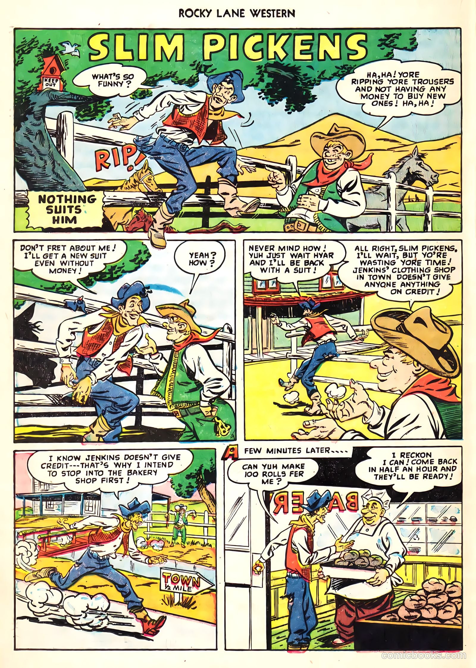 Rocky Lane Western #8 (1949) — page 35 of 50