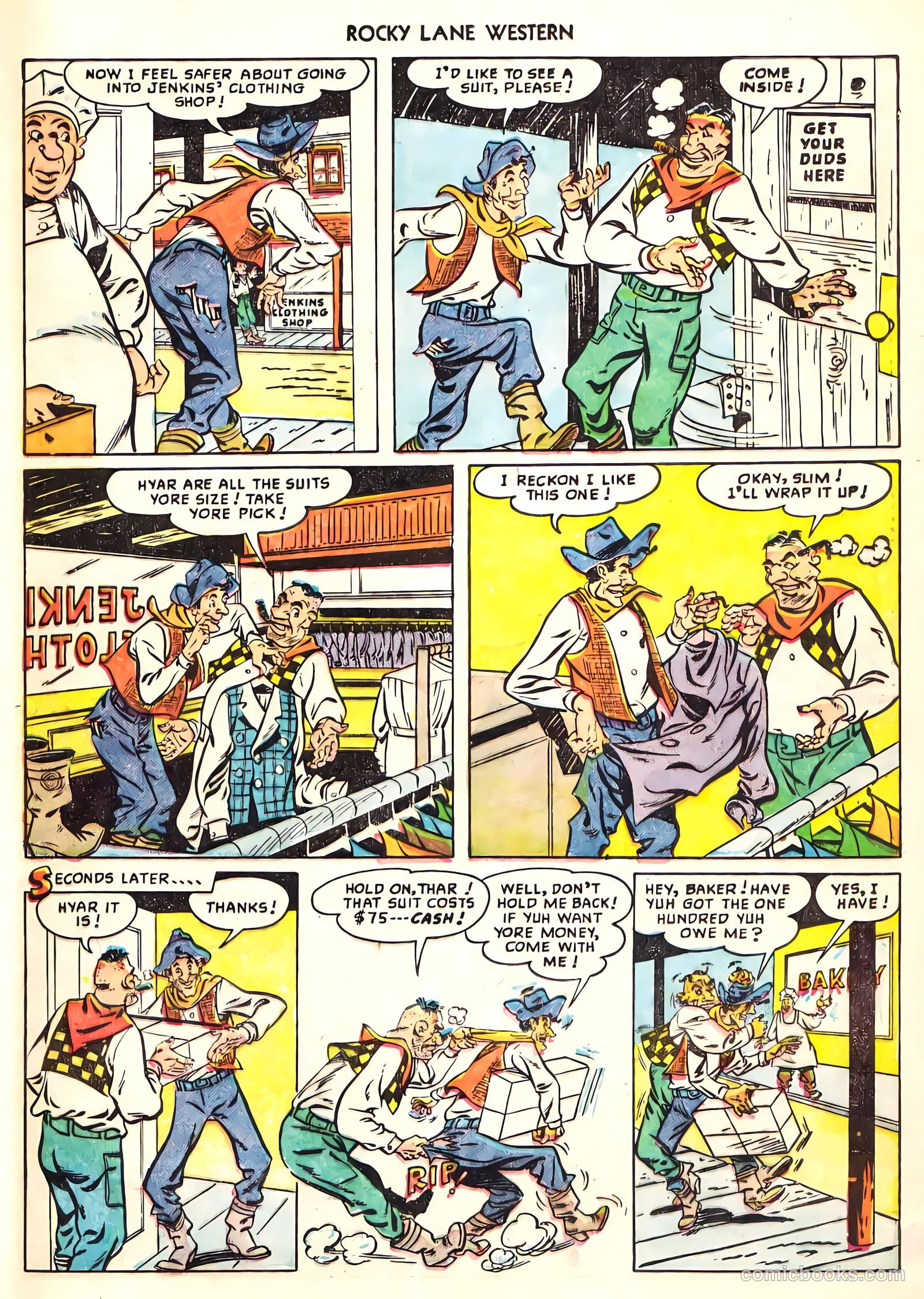 Rocky Lane Western #8 (1949) — page 36 of 50