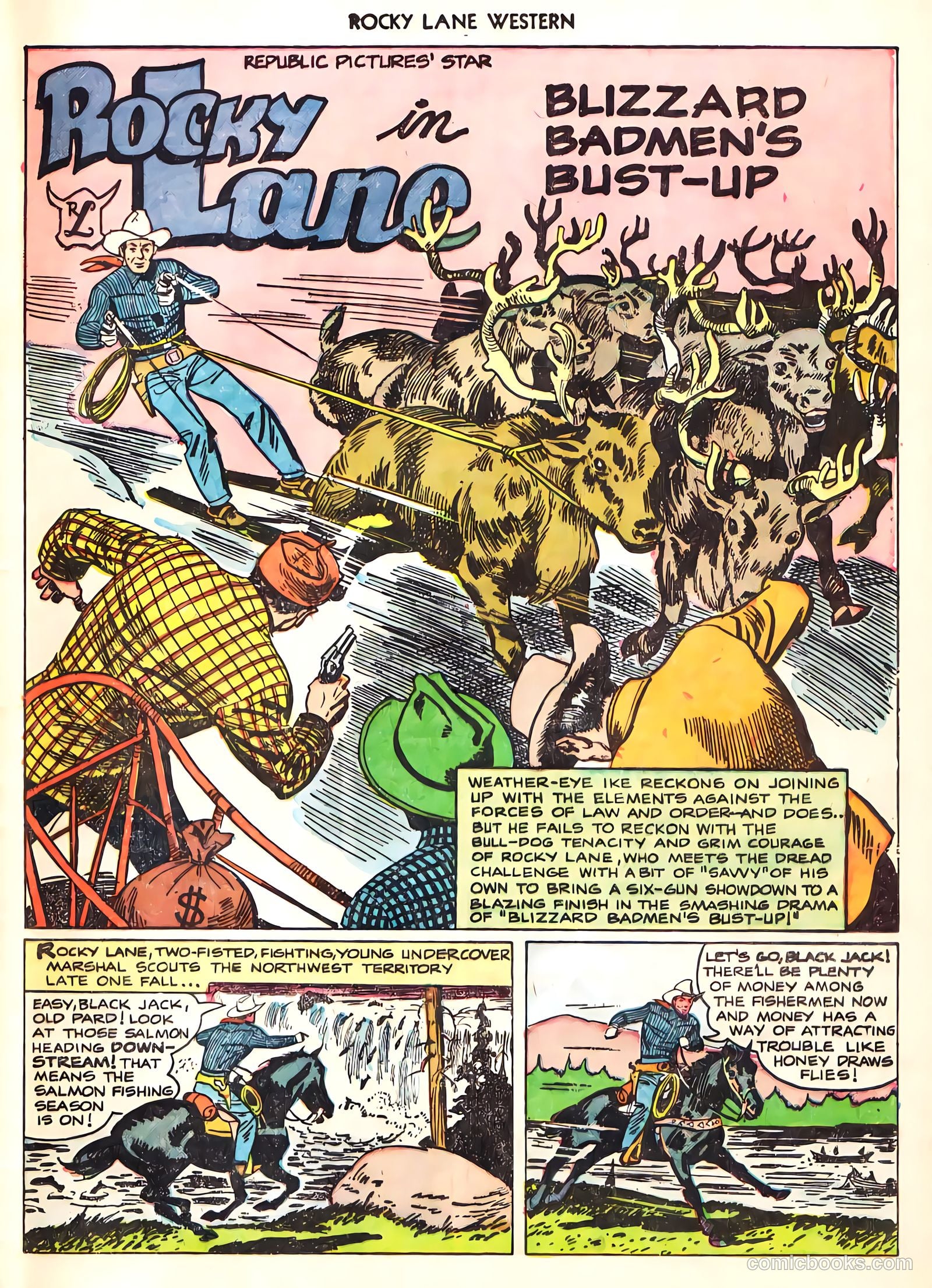 Rocky Lane Western #8 (1949) — page 40 of 50