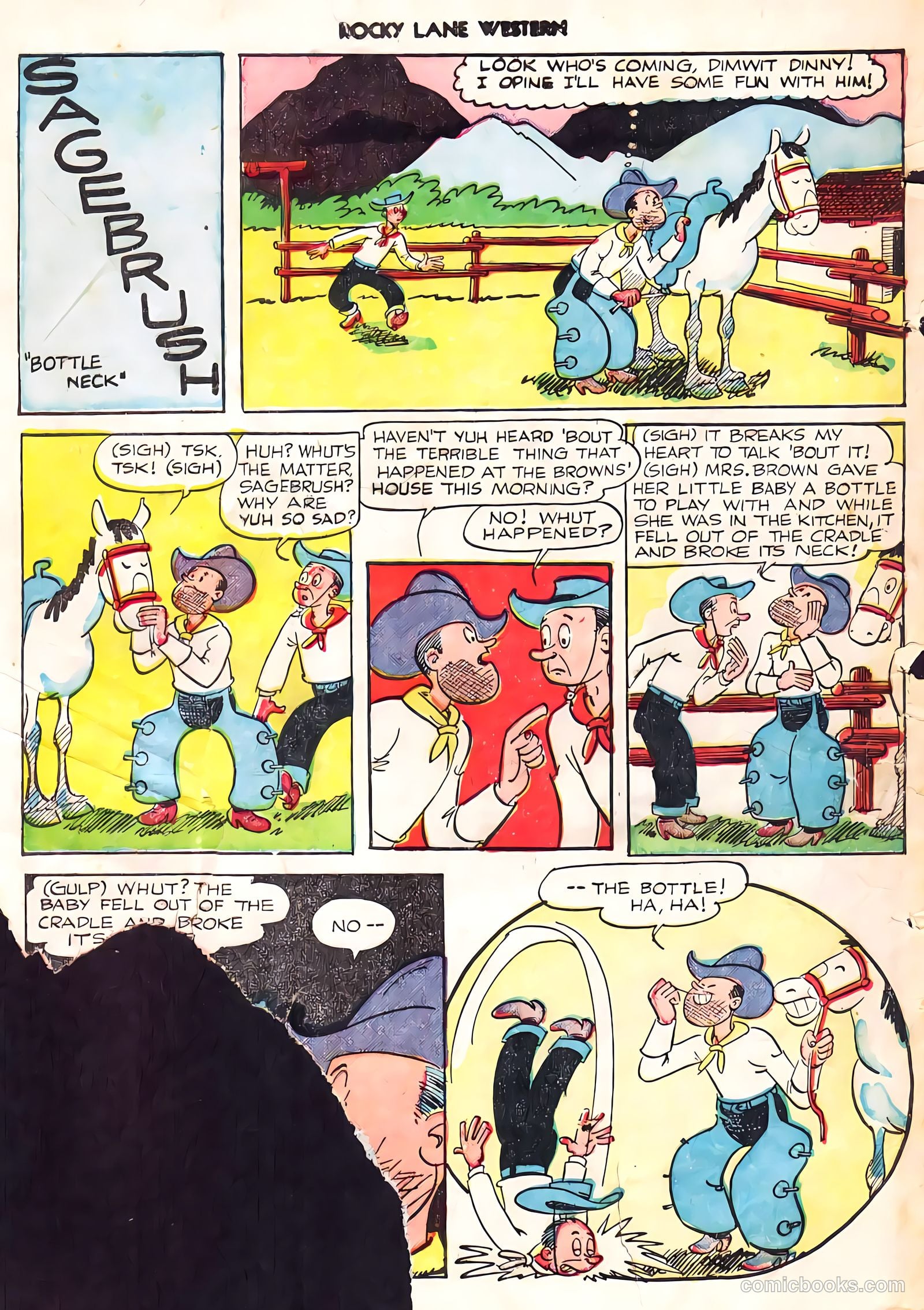 Rocky Lane Western #8 (1949) — page 49 of 50