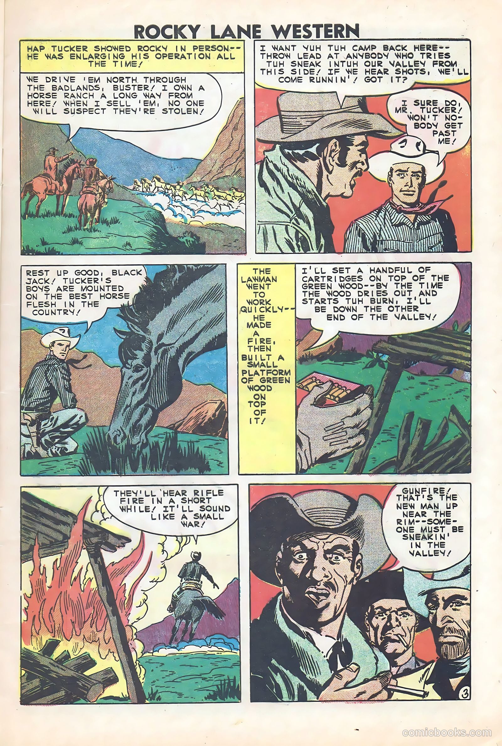 Rocky Lane Western #84 (1953) — page 5 of 35