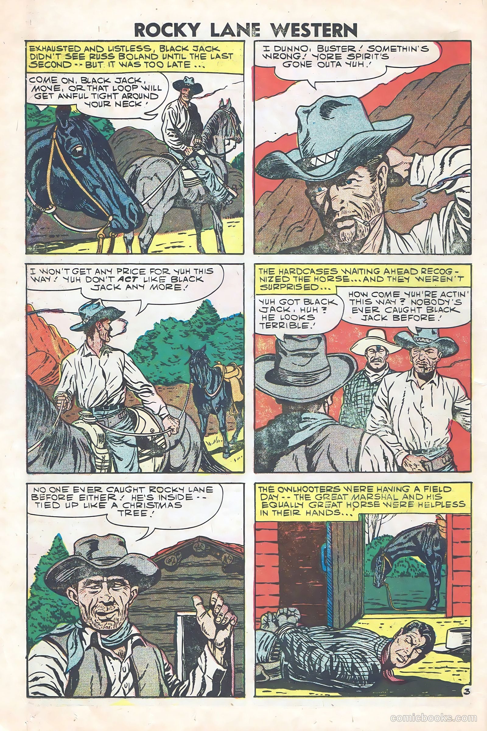 Rocky Lane Western #84 (1953) — page 13 of 35