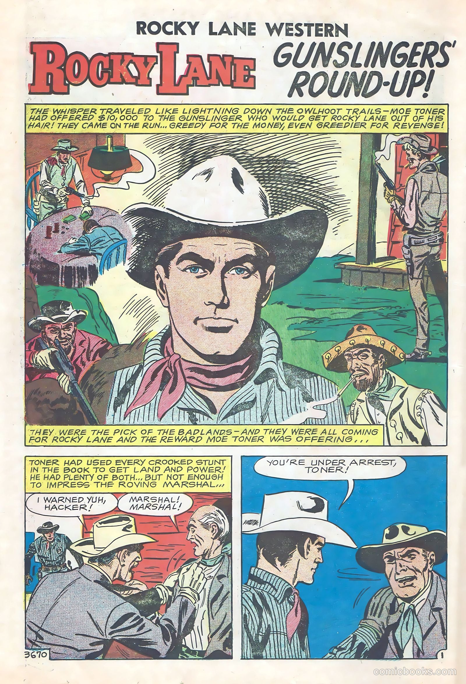 Rocky Lane Western #84 (1953) — page 17 of 35