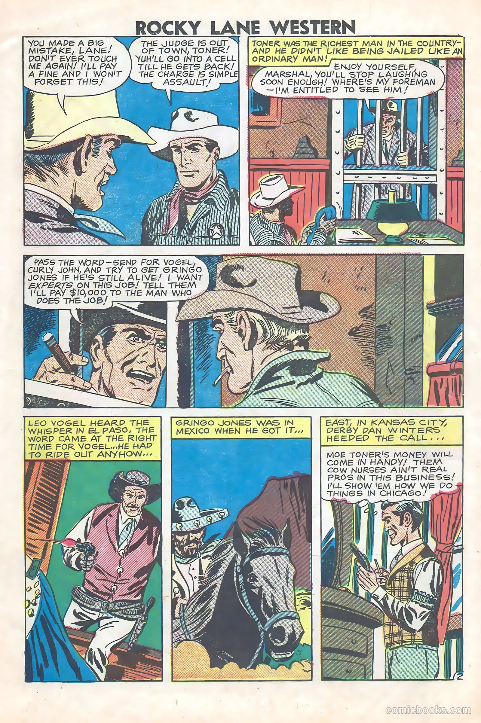 Rocky Lane Western #84 (1953) — page 18 of 35