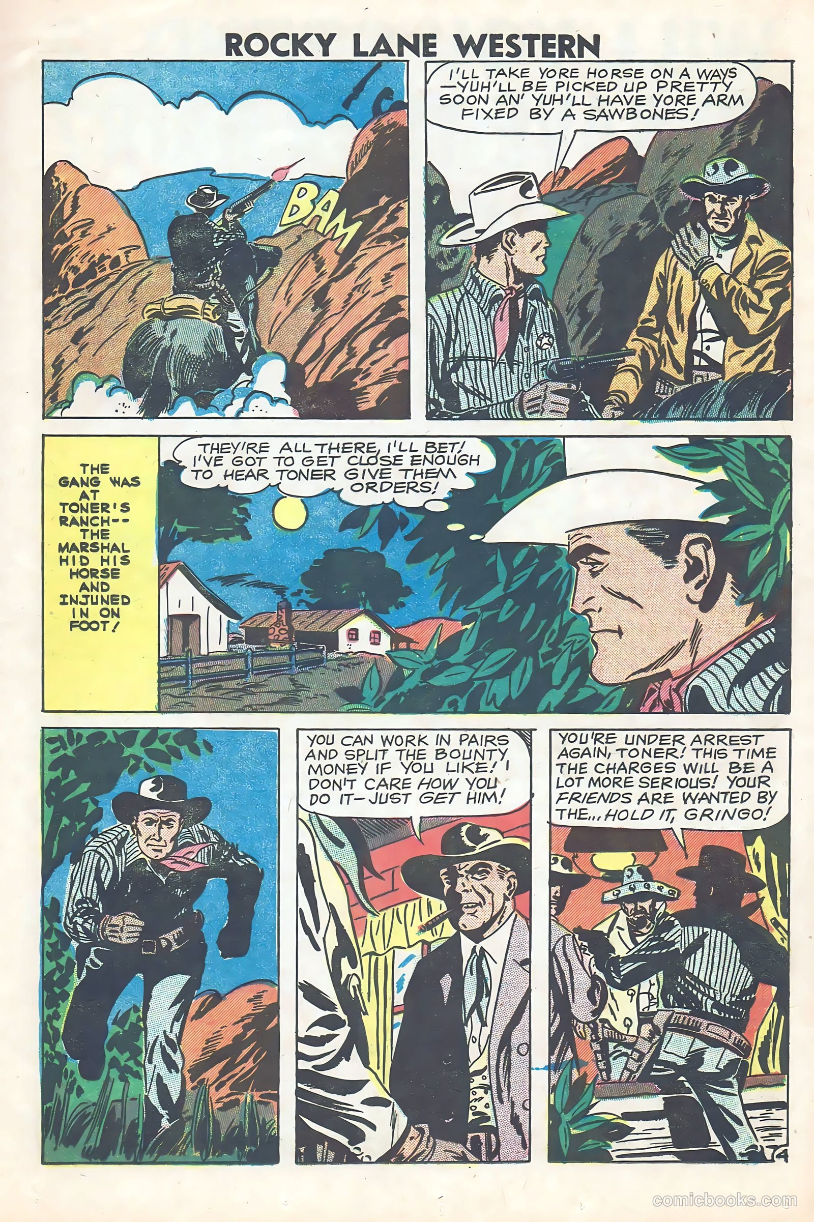 Rocky Lane Western #84 (1953) — page 20 of 35