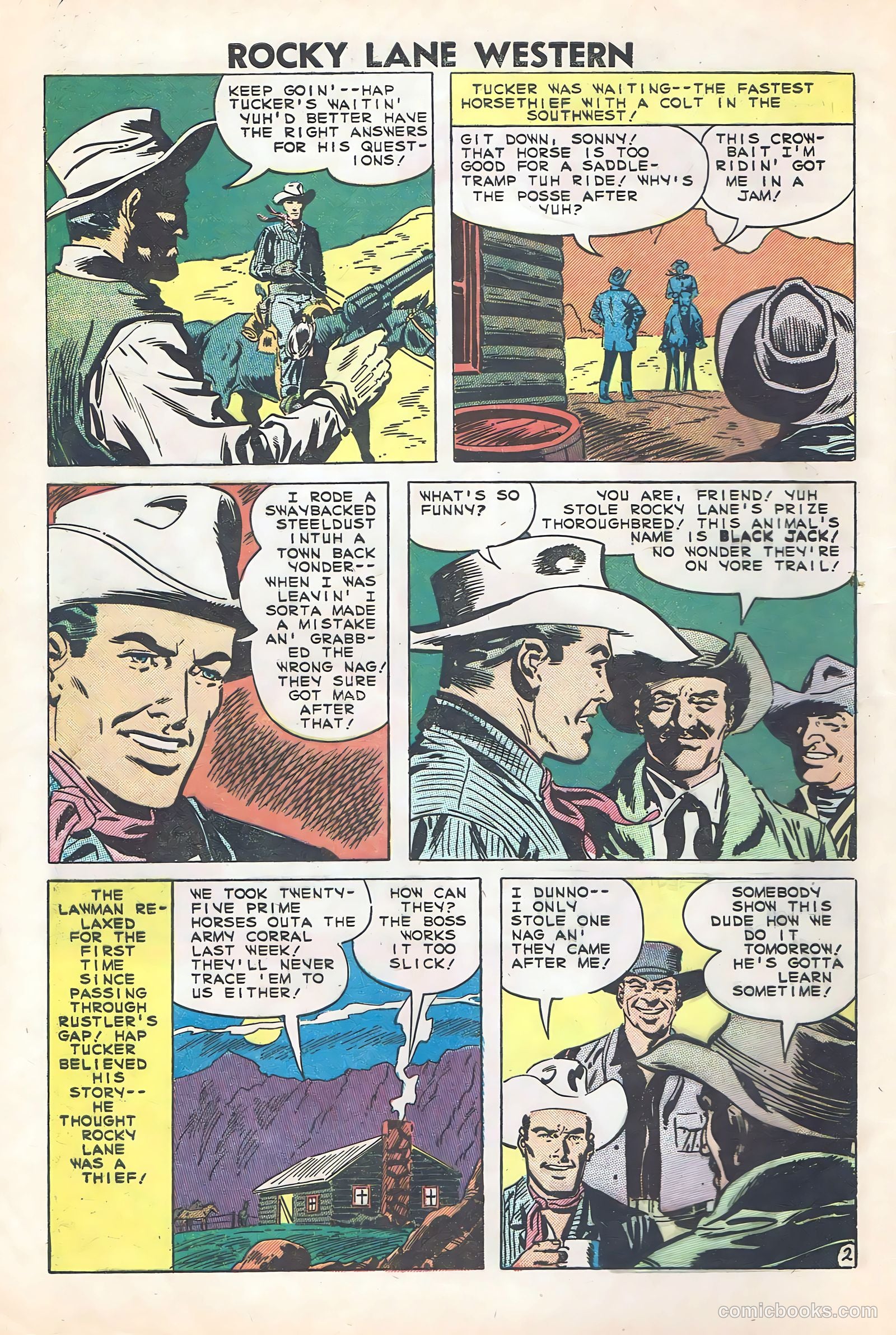 Rocky Lane Western #84 (1959) — page 4 of 35